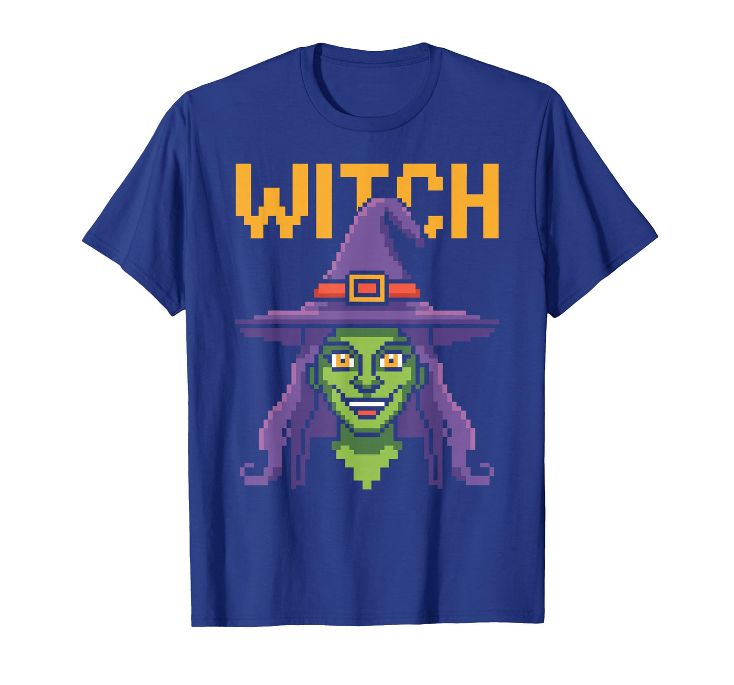Witch – Retro Halloween Pixel Arcade Style T-Shirt