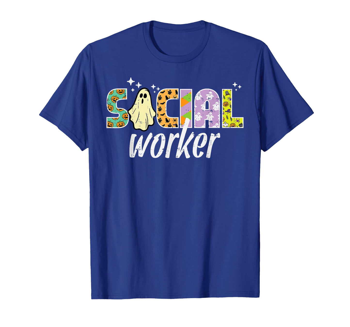 Halloween Social Worker Ghost Advocate Costume Women Men T-Shirt