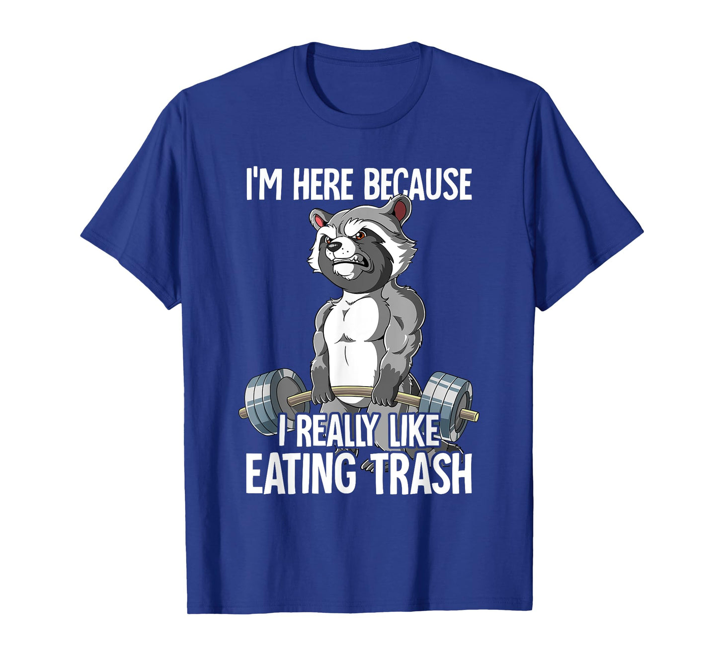 Raccoon Gym Weight Training Bodybuilder T-Shirt