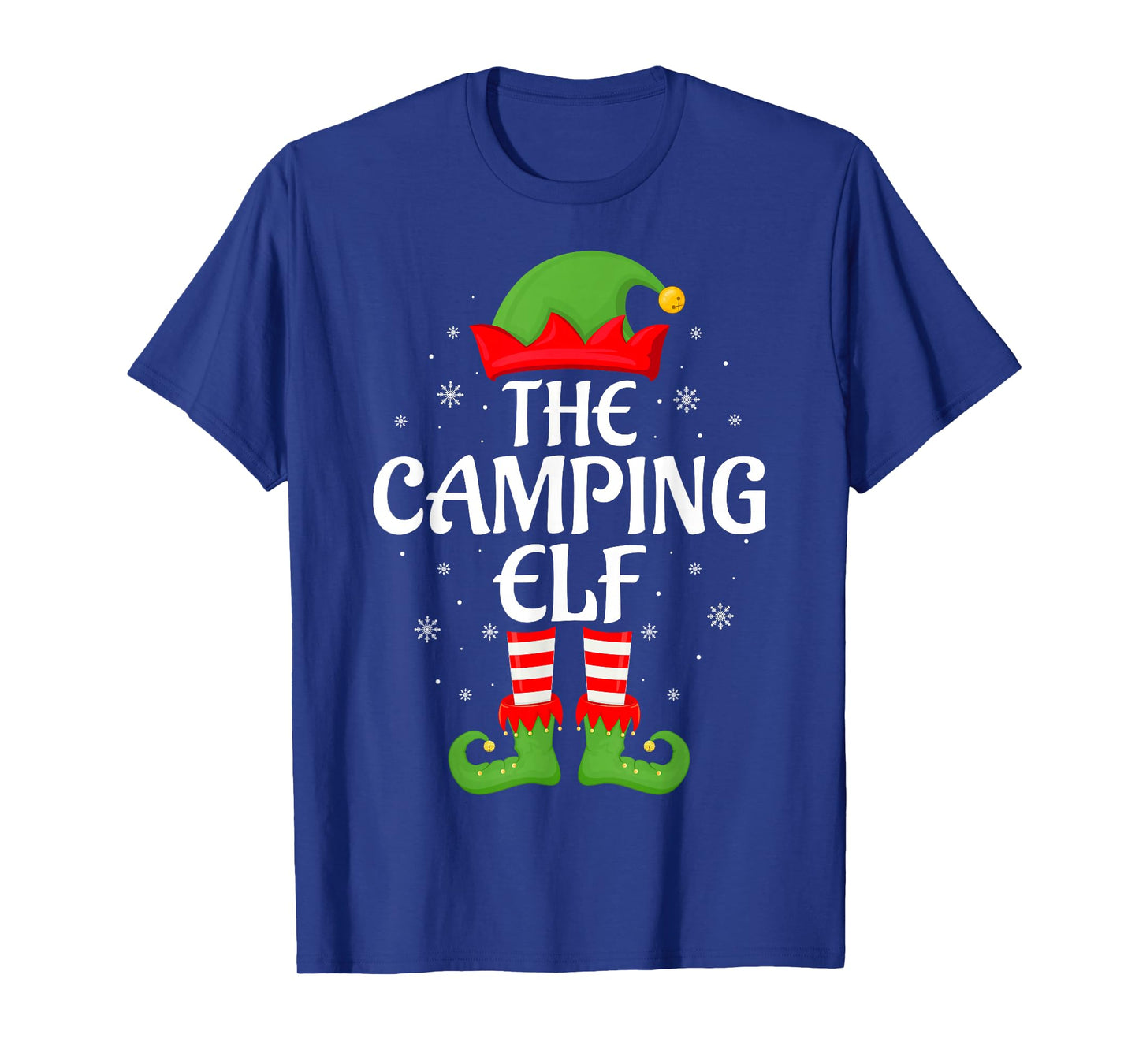 Camping Elf Xmas Family Matching Elf Squad Christmas T-Shirt