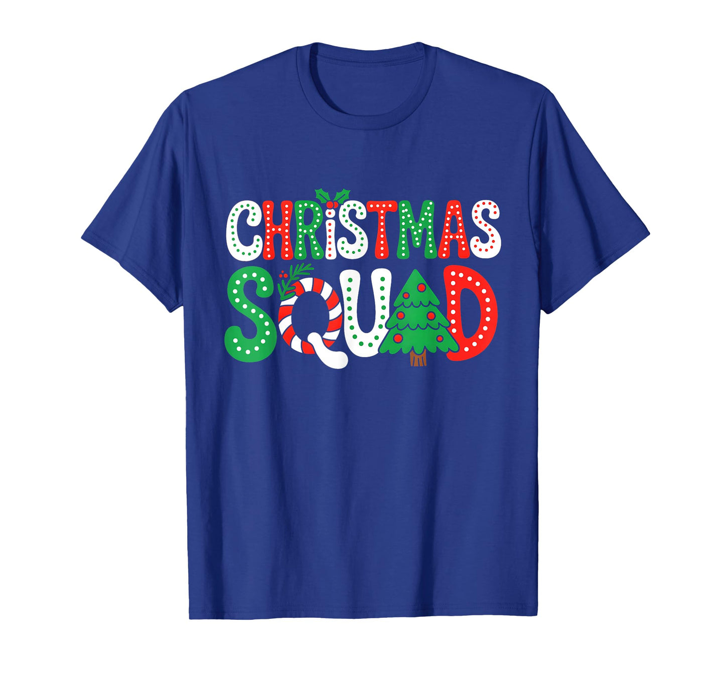 Groovy Christmas Squad Xmas Tree Family Matching Pajamas T-Shirt