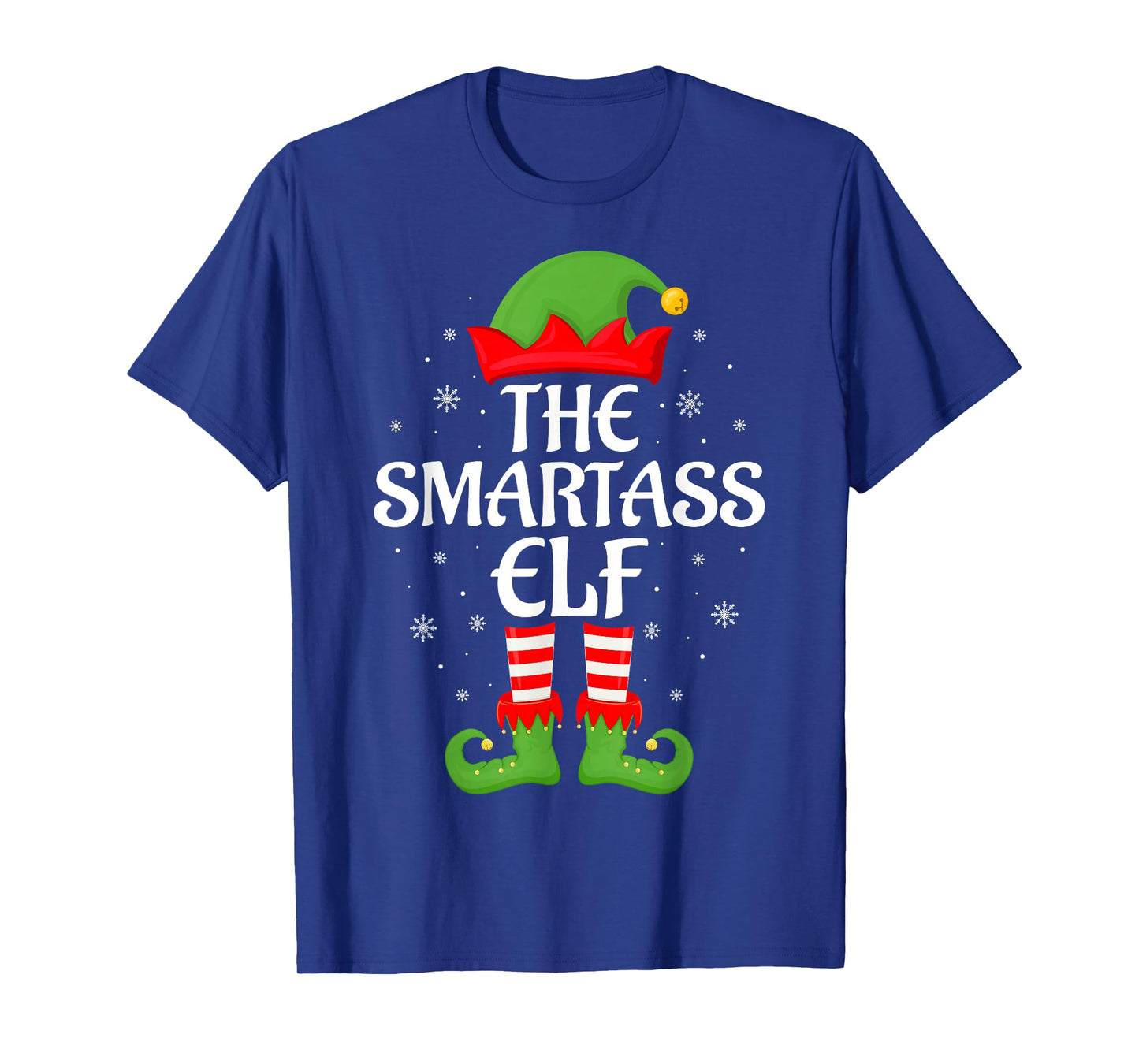Smartass Elf Xmas Family Matching Elf Squad Christmas T-Shirt