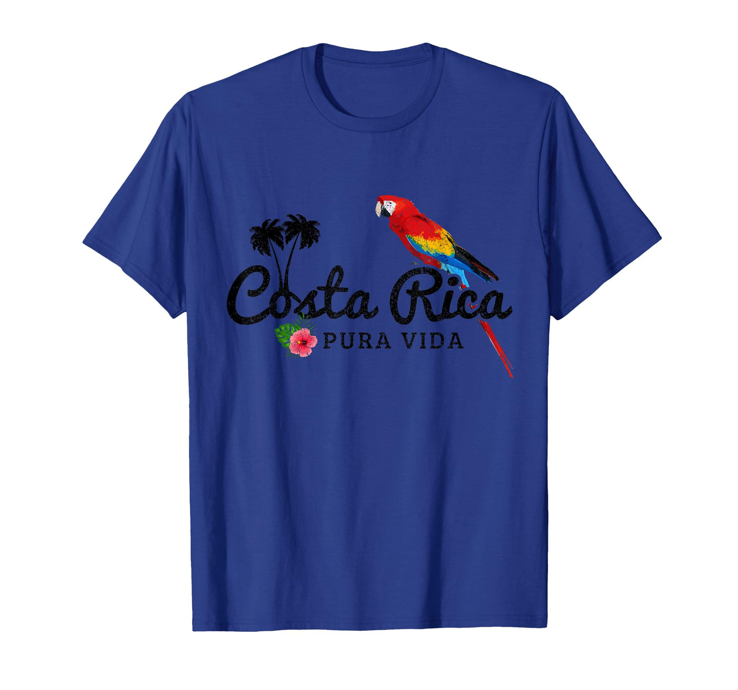 Costa Rica Parrot Macaw Vintage Pride Costa Rican Souvenir T-Shirt