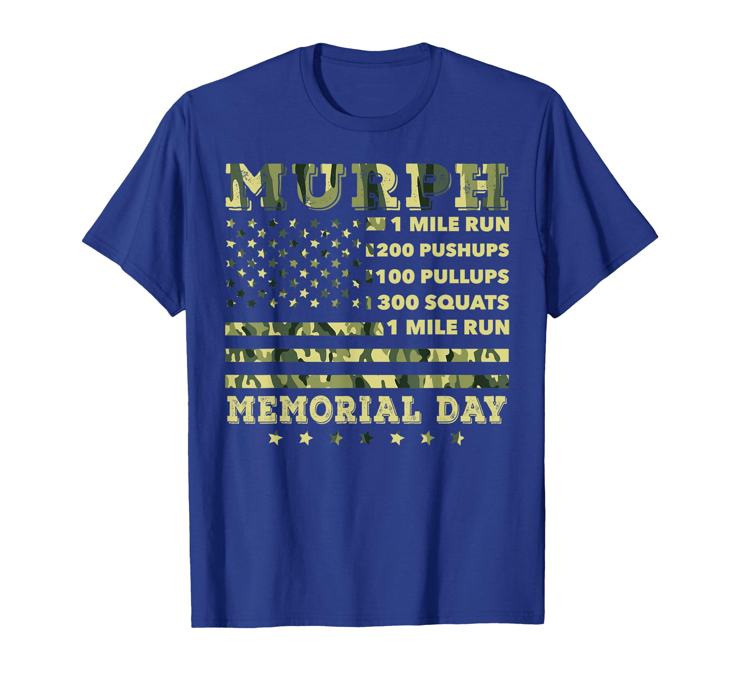 Murph 2021 Workout Challenge American Memorial Day Murph T-Shirt