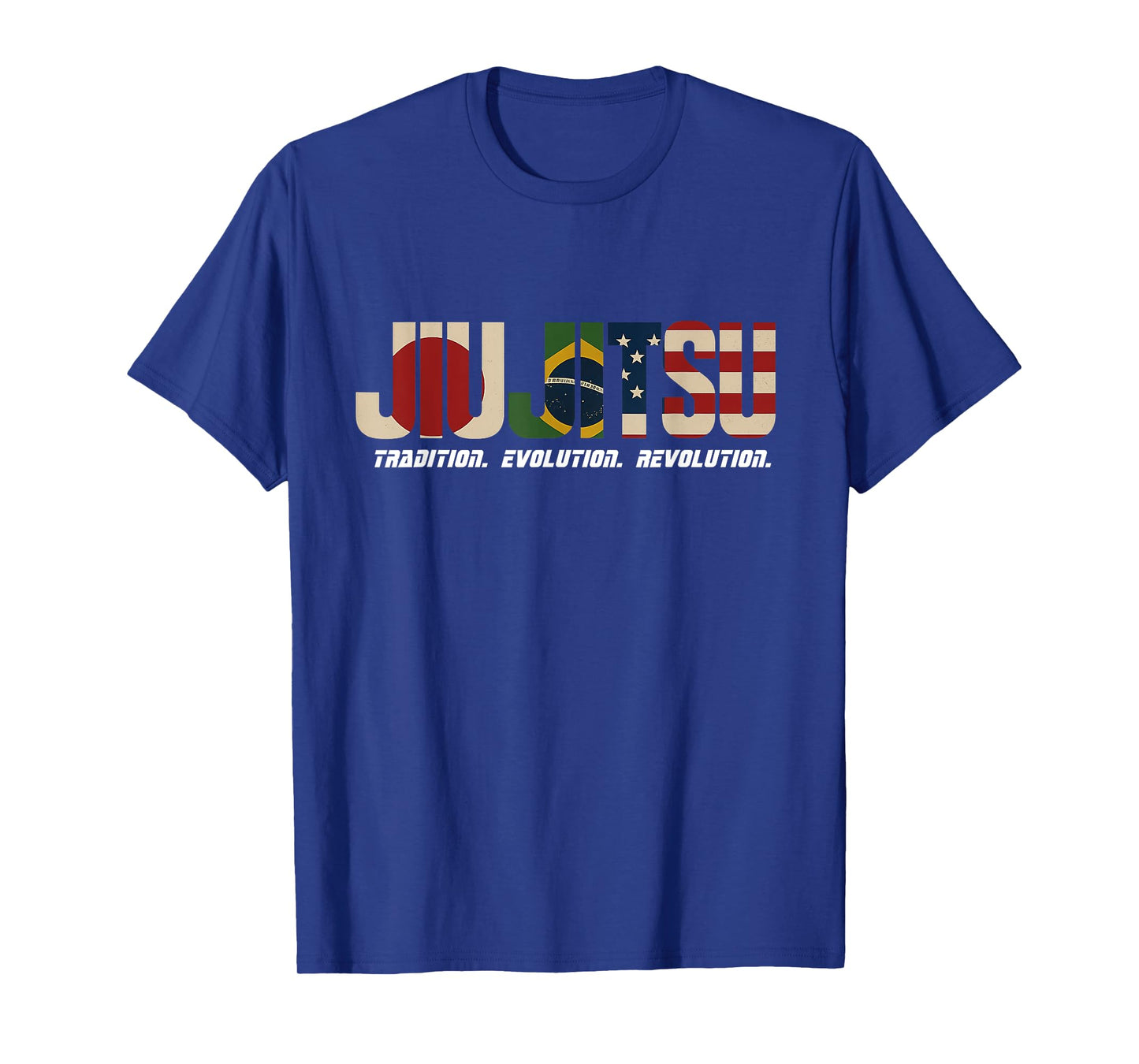 JIUJITSU Flag Design | Japan Brazil USA MMA Inspired Art T-Shirt