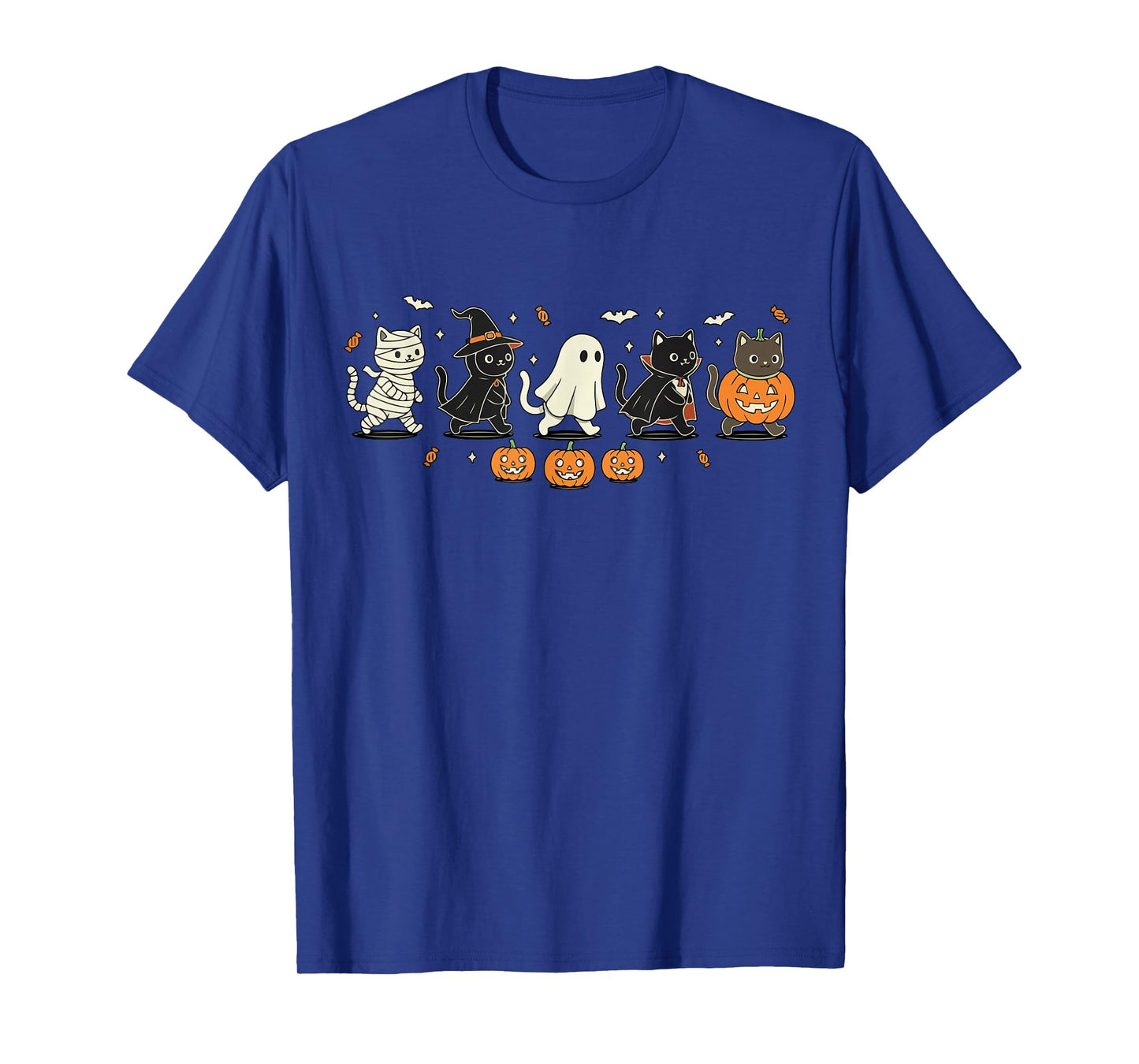 Cat Mummy Witch Ghost Halloween Costume Men Women Boys Girls T-Shirt