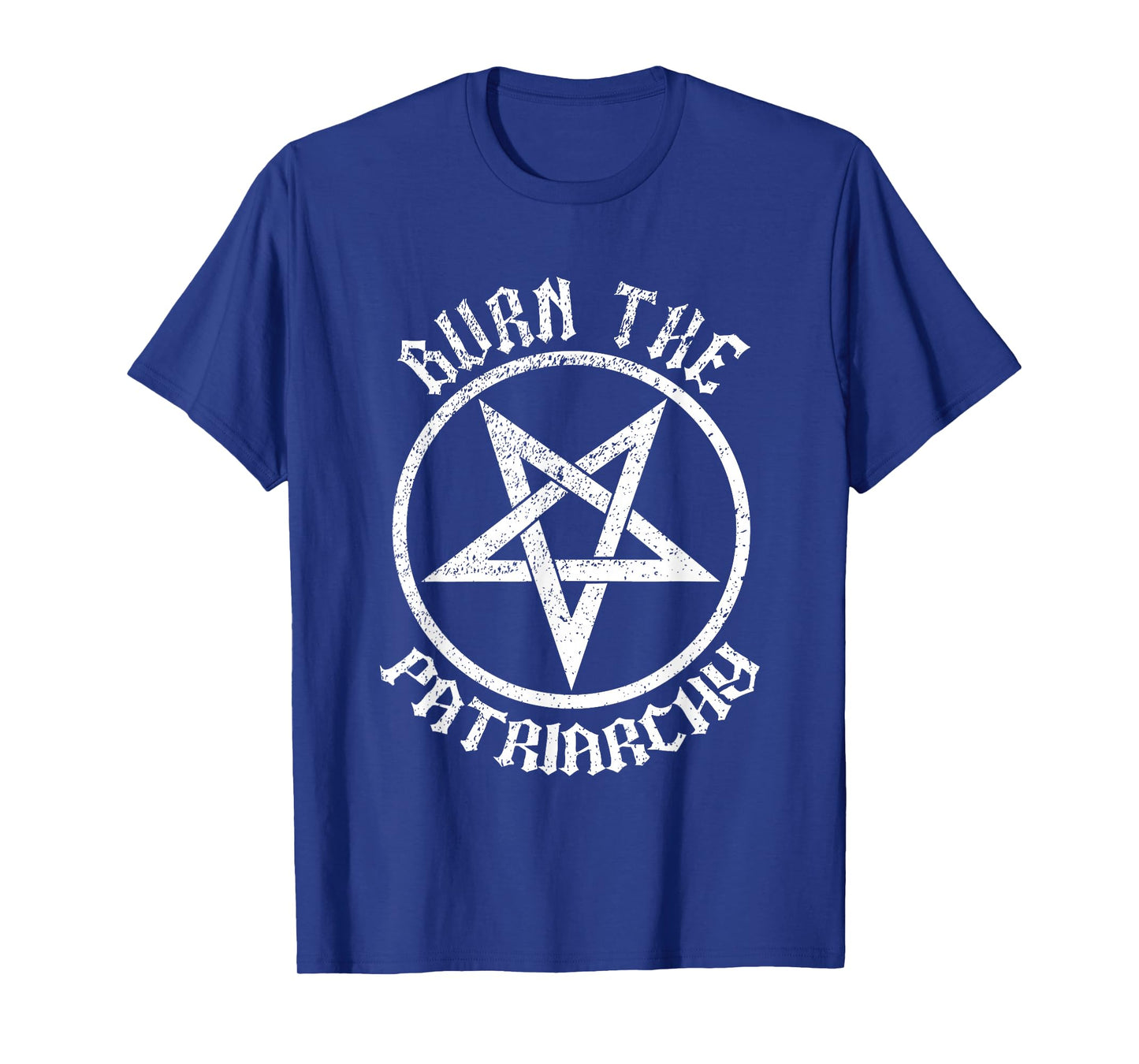 Burn The Patriarchy Feminist Witch Halloween Pentagram T-Shirt