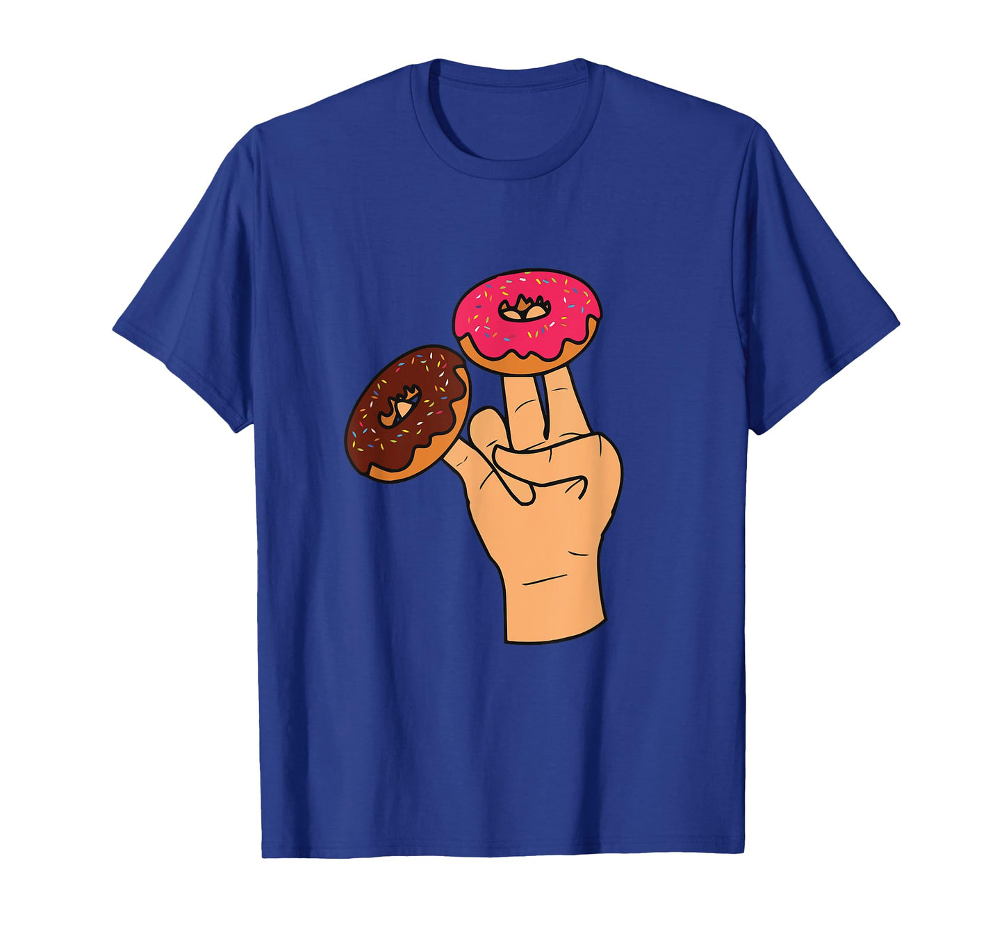Cool Donuts Cartoon Illustration Novelty Graphic Designs T-Shirt