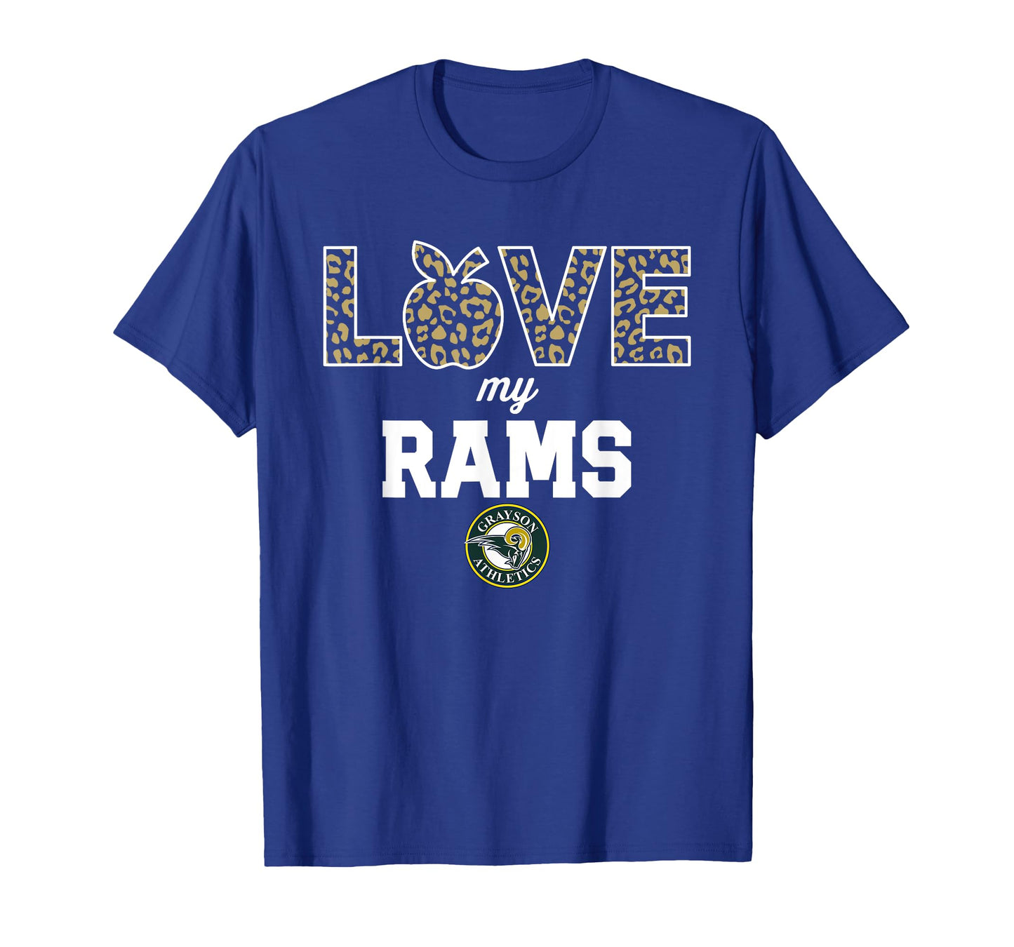 Grayson Rams Logo Love My Team HS T-Shirt