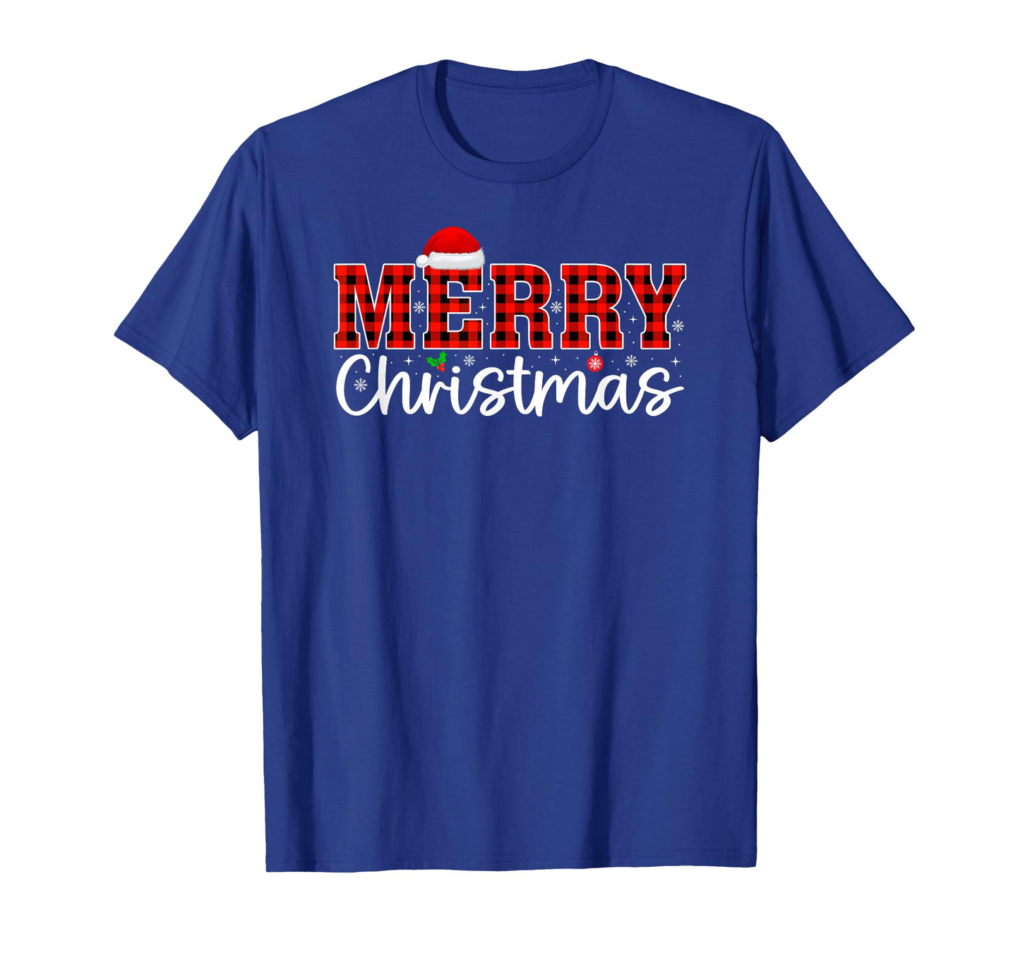 Merry Christmas Matching Group Family Xmas Pajamas Santa Hat T-Shirt