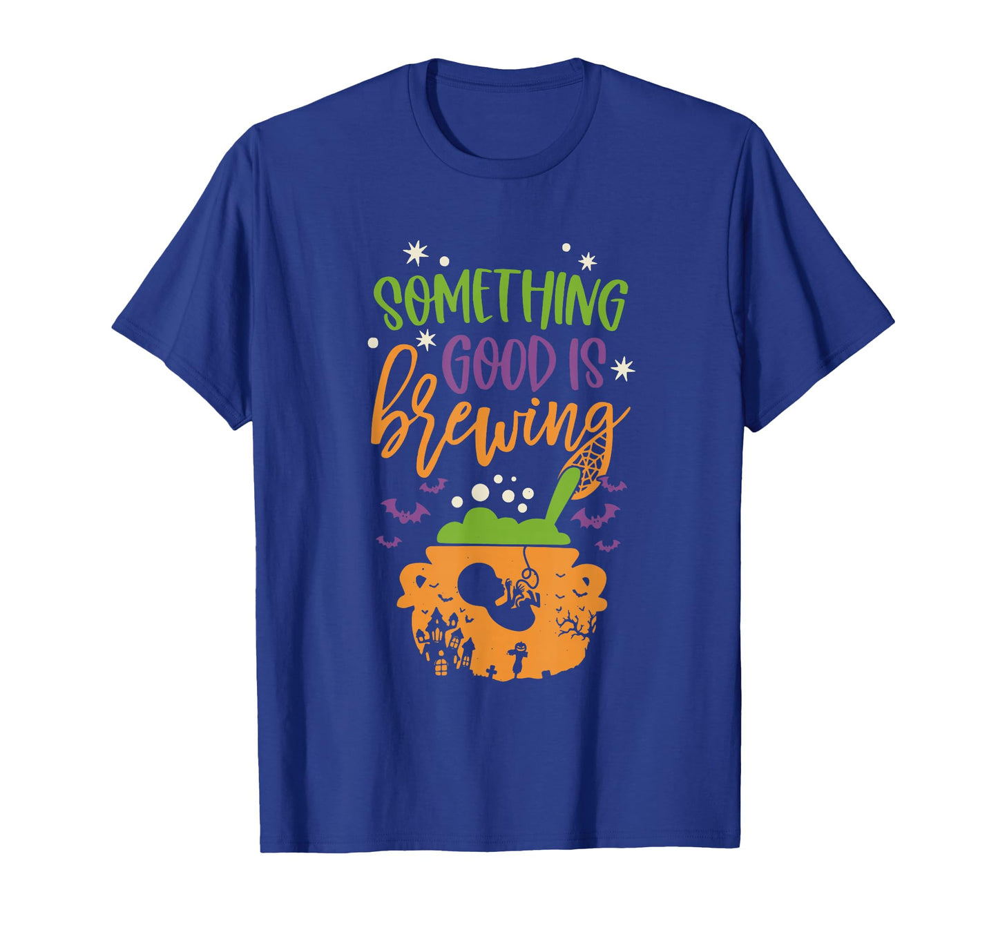 Something Good is Brewing Cauldron Witch Design T-Shirt