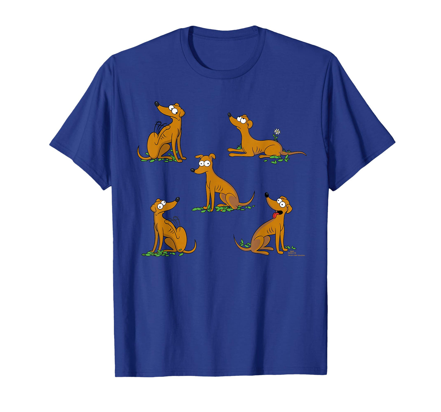The Simpsons Santa's Little Helper Poses Pet Dog Parent T-Shirt