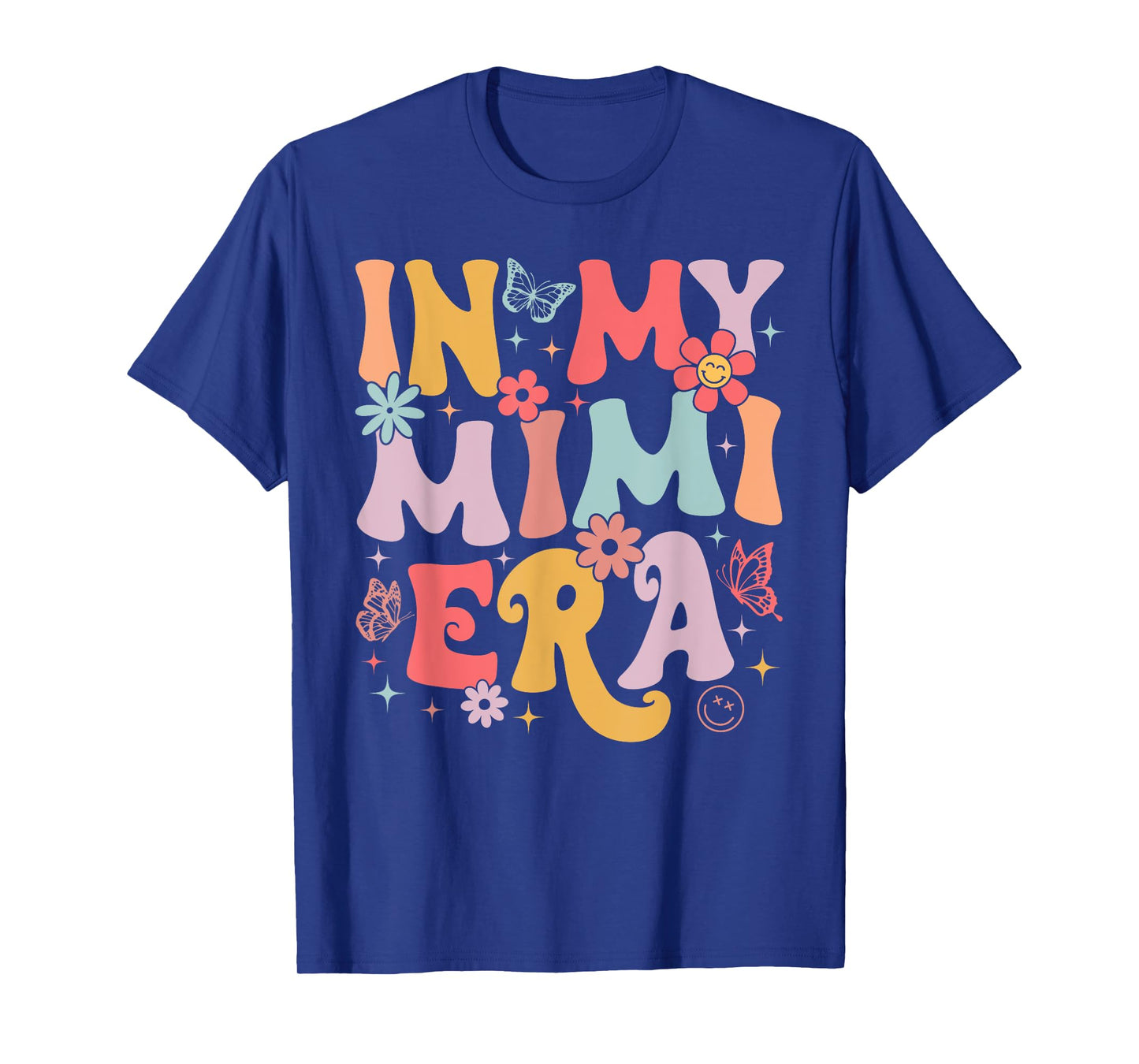 In My Mimi Era Groovy Retro Mothers Day Butterfly Women T-Shirt