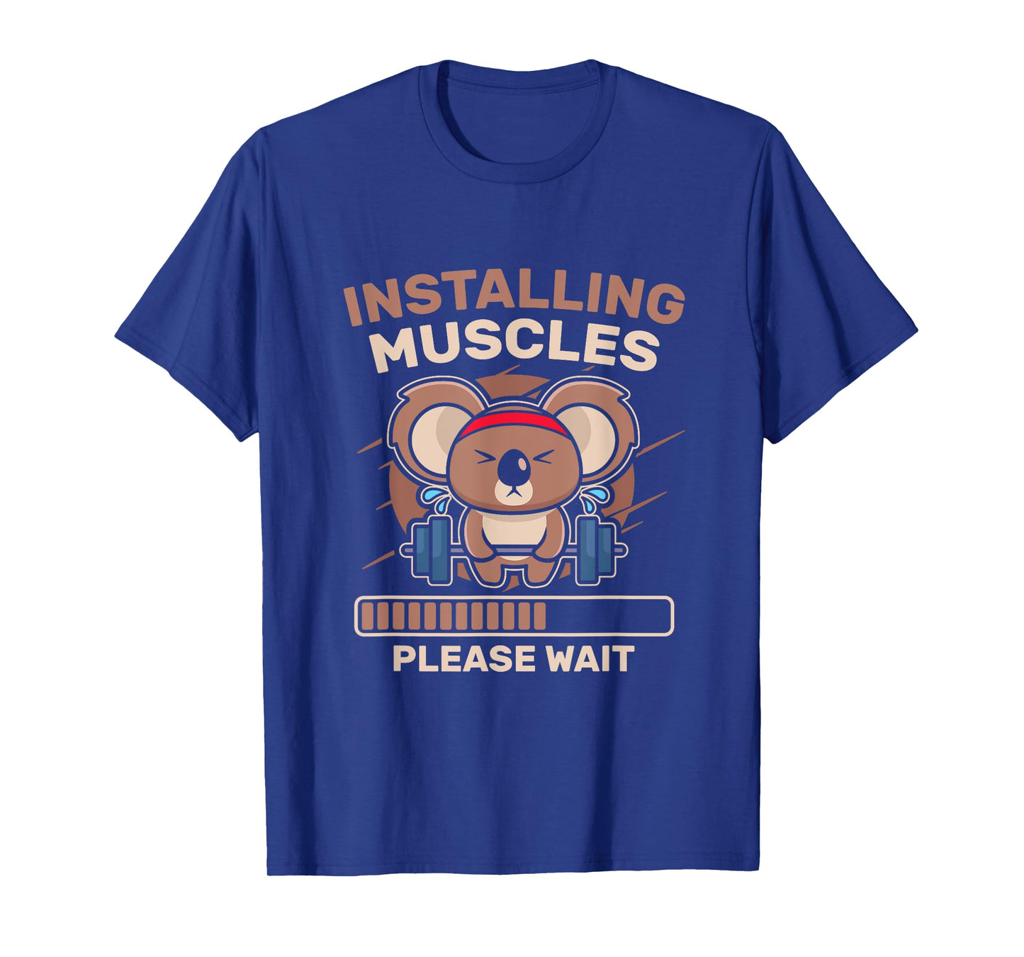 Installing Muscles Funny Gym Workout T-Shirt