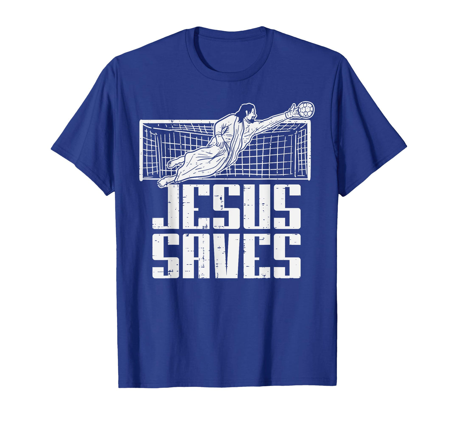 Jesus Saves Soccer Football Christian Goalie Goalkeeper T-Shirt