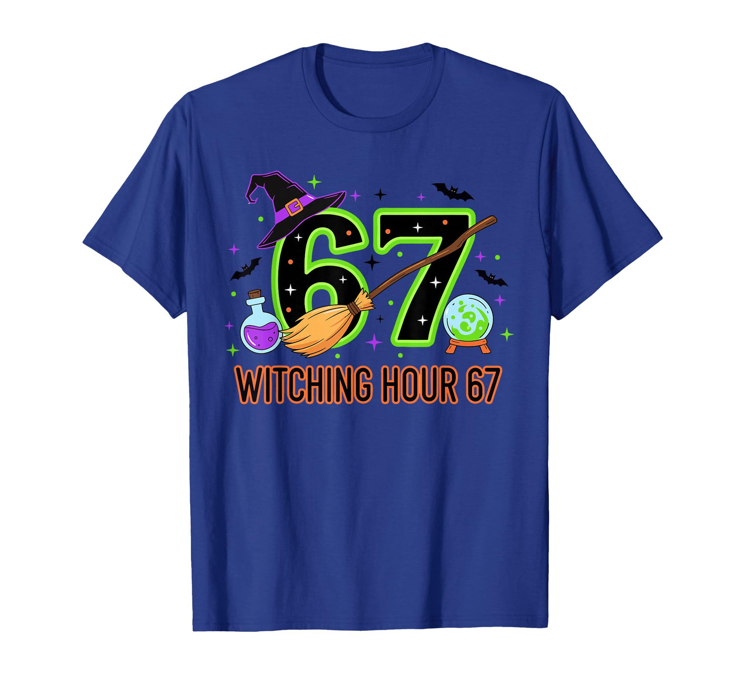 Witching Hour 67 Funny Spooky Halloween Magic T-Shirt