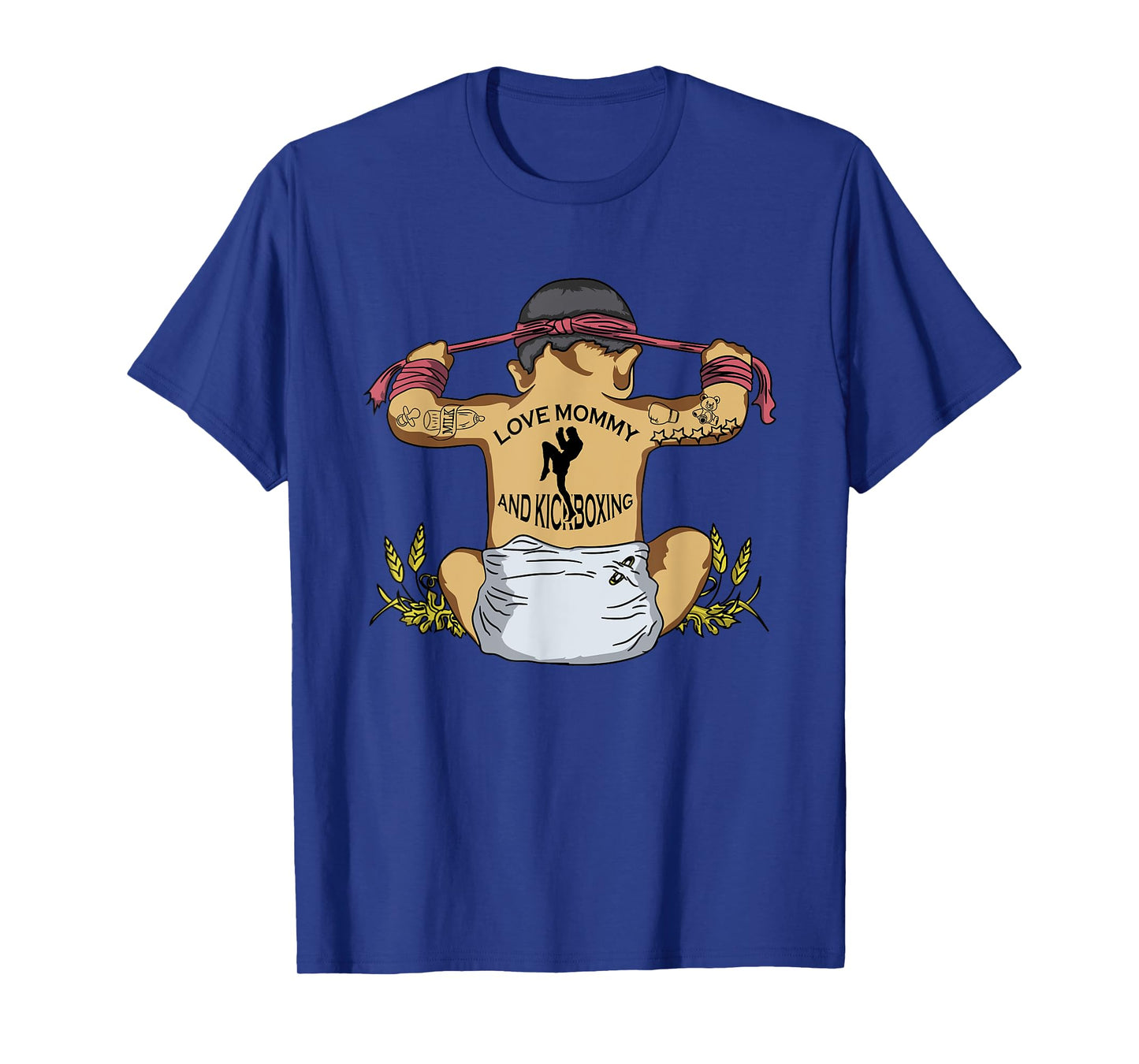 Kickboxing Muay Thai Training Fitness Baby Love Mommy Gift T-Shirt