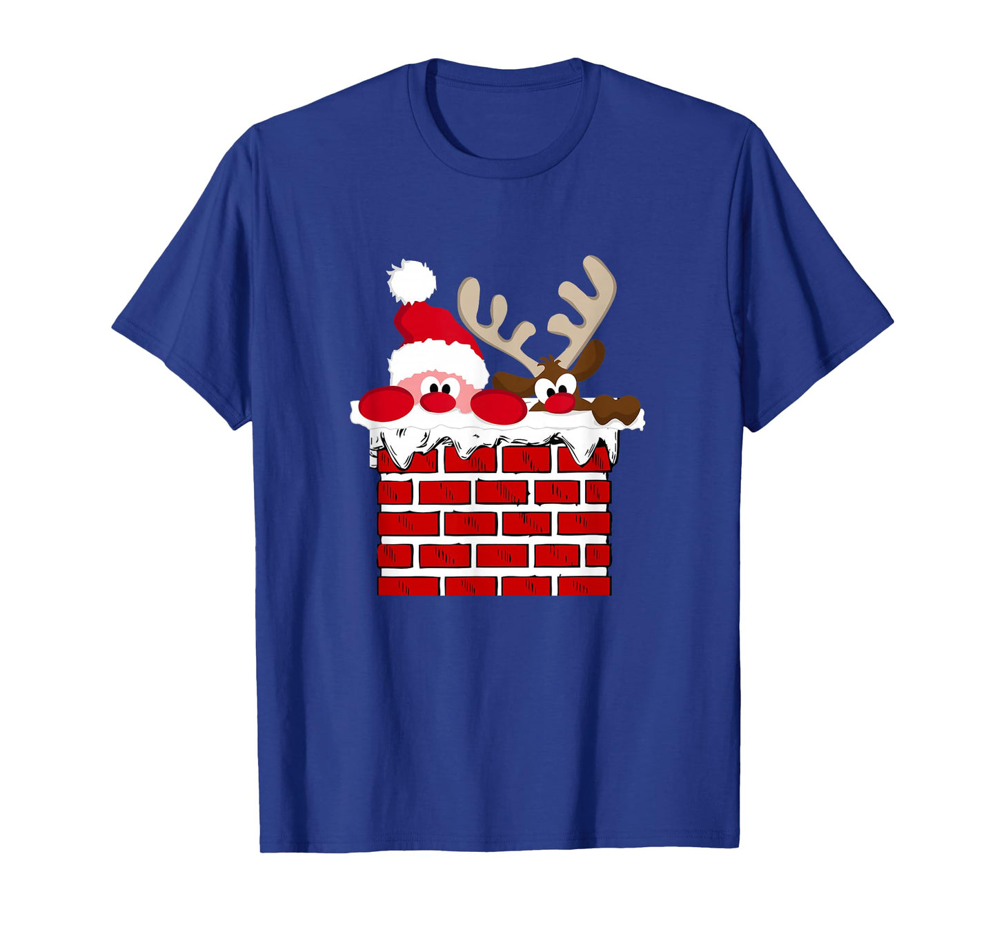 Santa Claus and Reindeer Merry Christmas T-Shirt