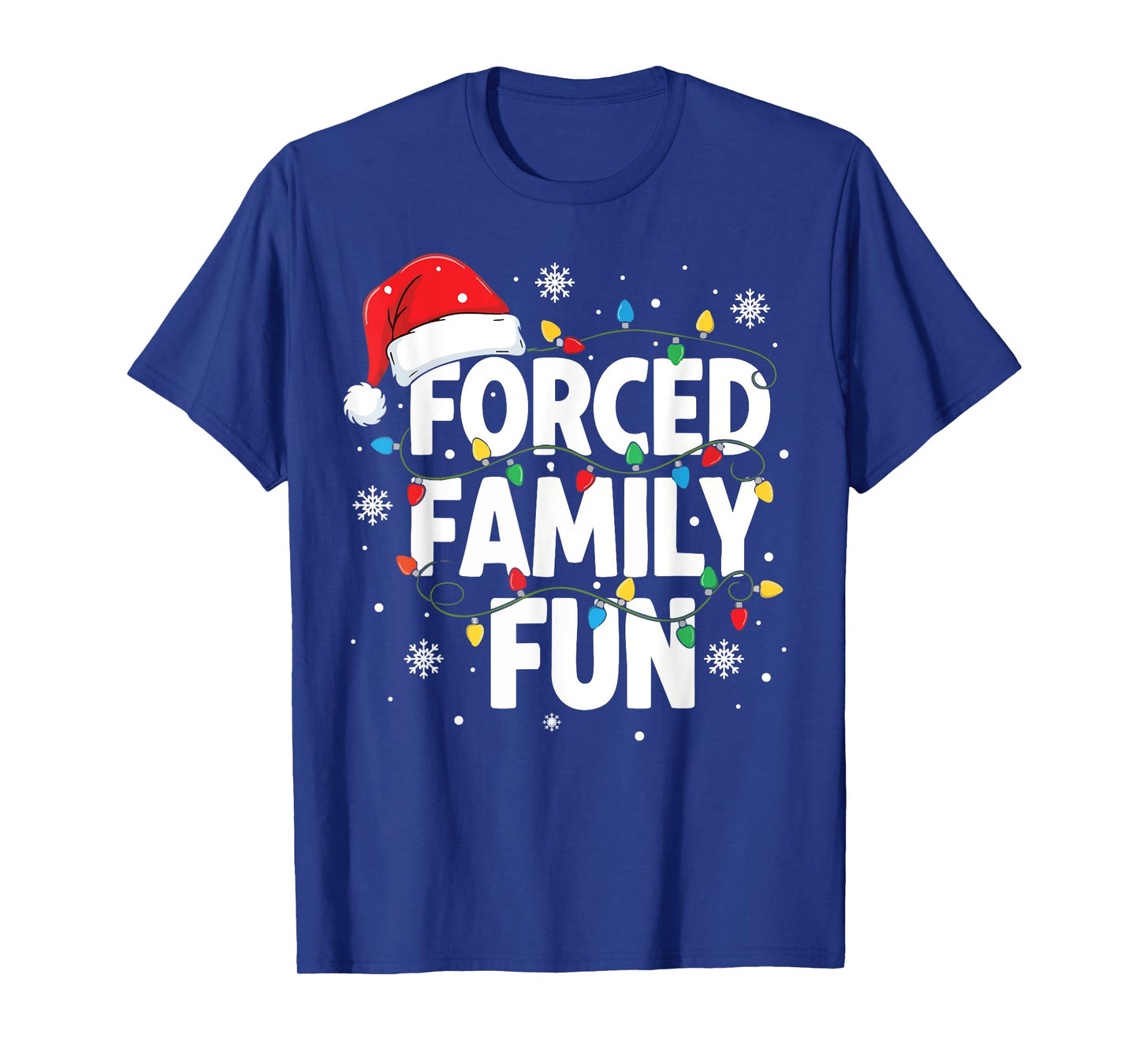 Forced Family Fun Shirt Men Women Kids Christmas Pajamas T-Shirt