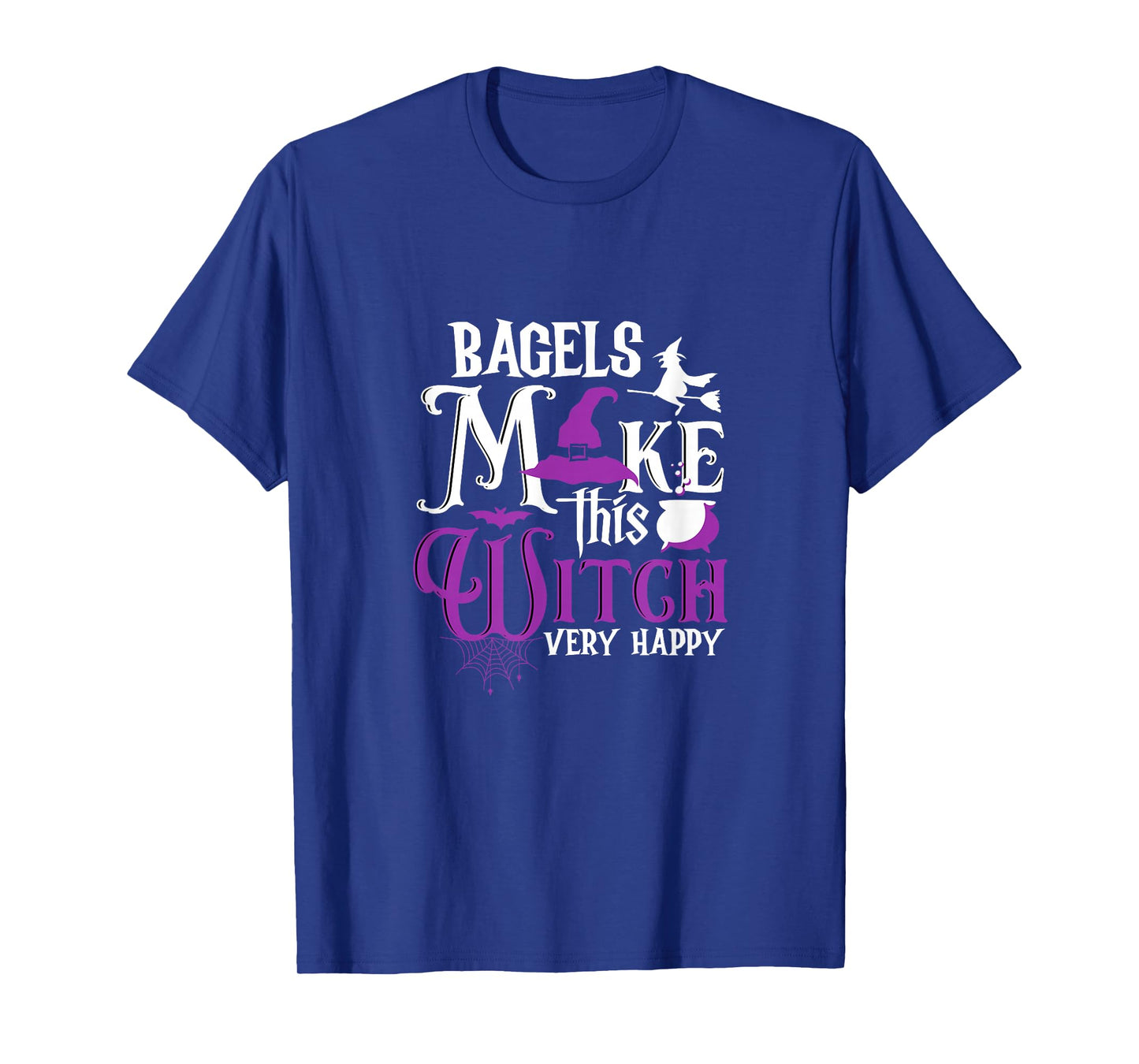Funny Witch Bagels Lover Foodie Halloween Humor T-Shirt