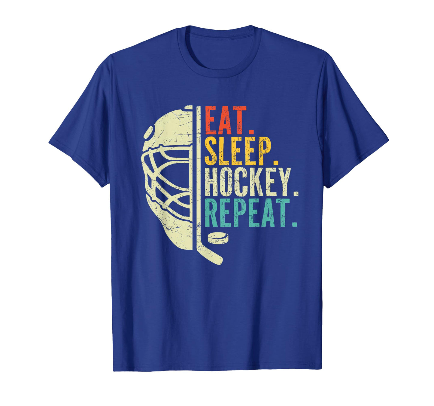 Eat Sleep Hockey Repeat Funny Boys Hockey Player T-Shirt