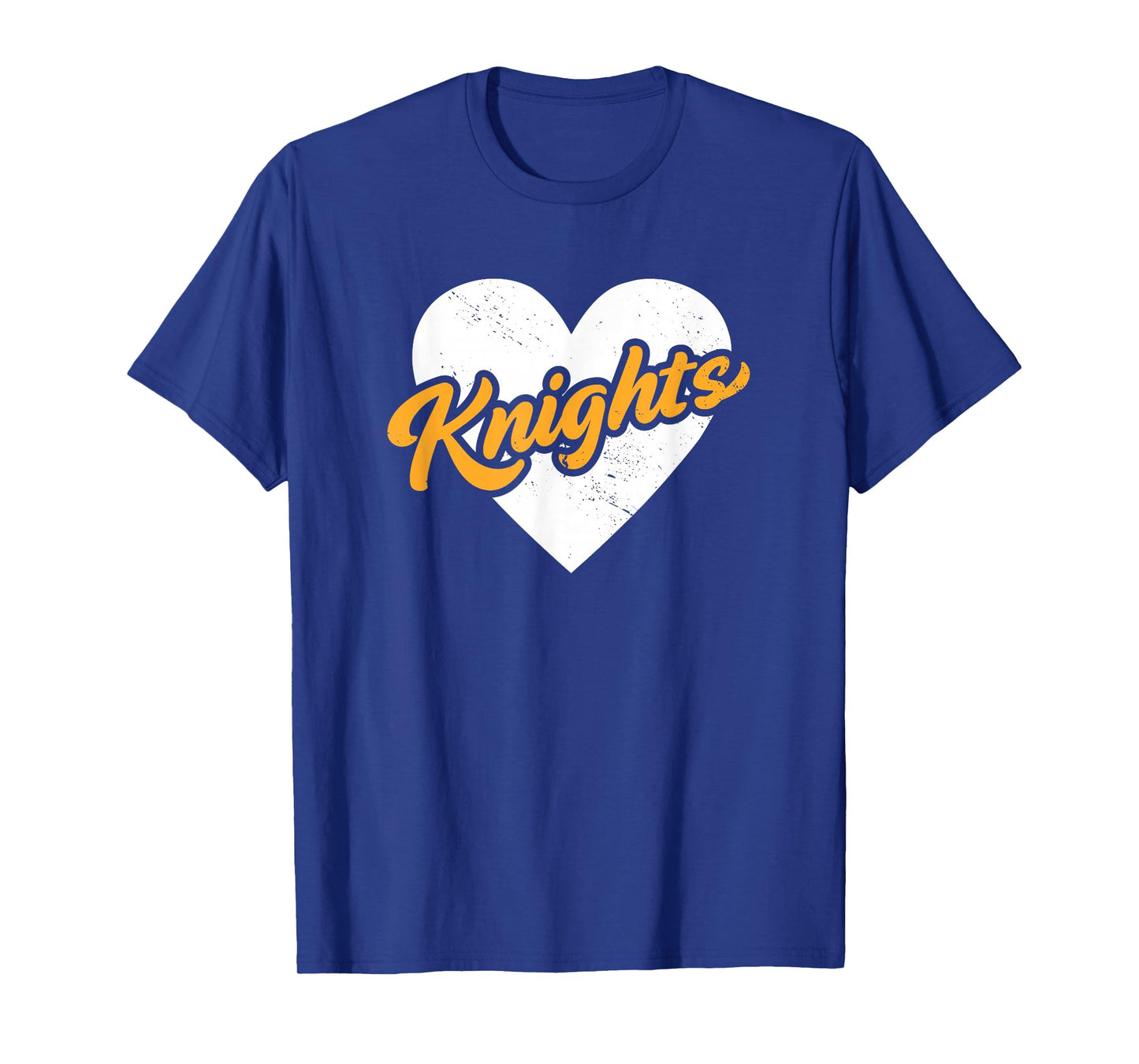Vintage Knights High School Go Knights Pride Heart T-Shirt