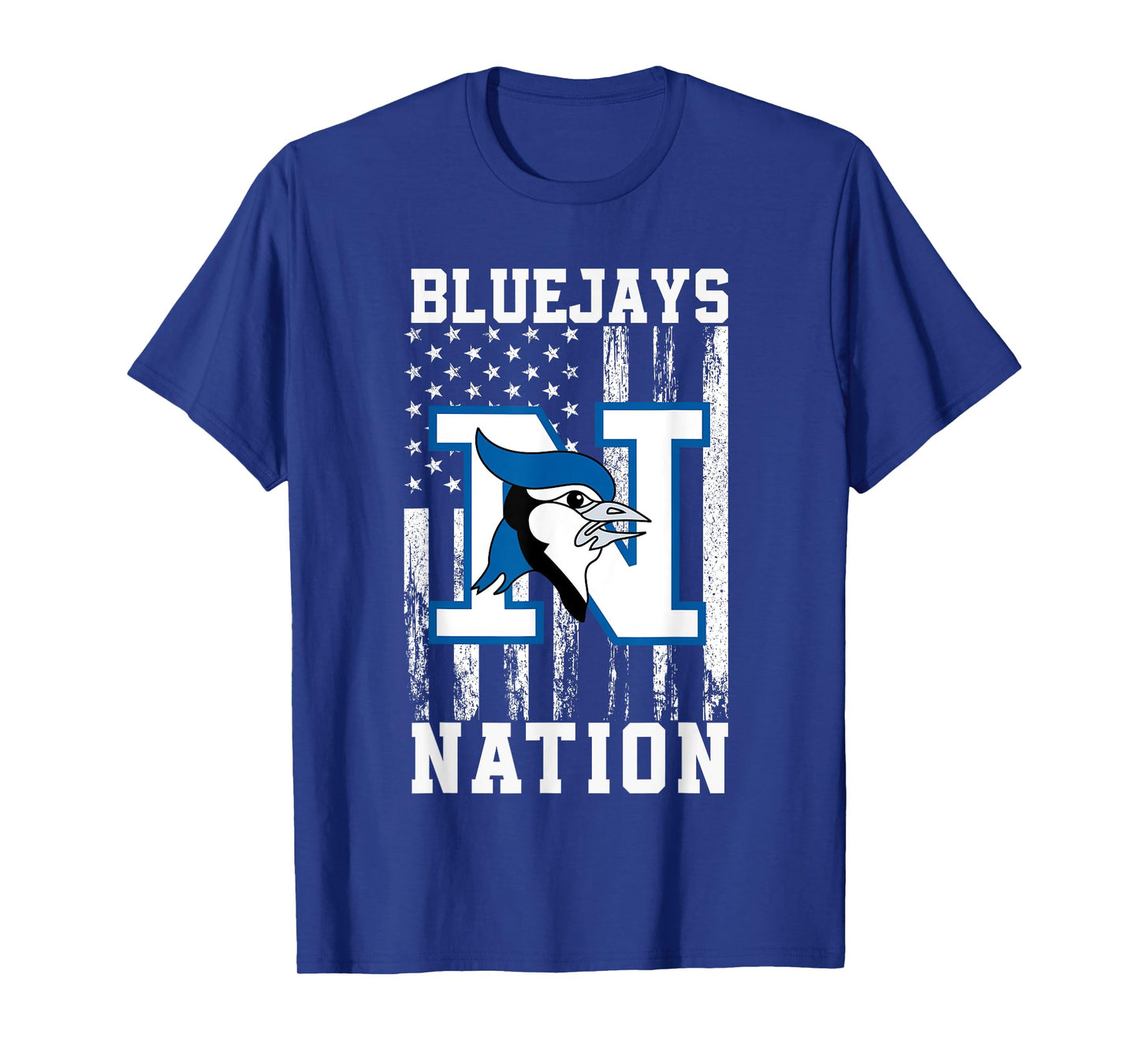 Needville Bluejays Logo Nation HS T-Shirt