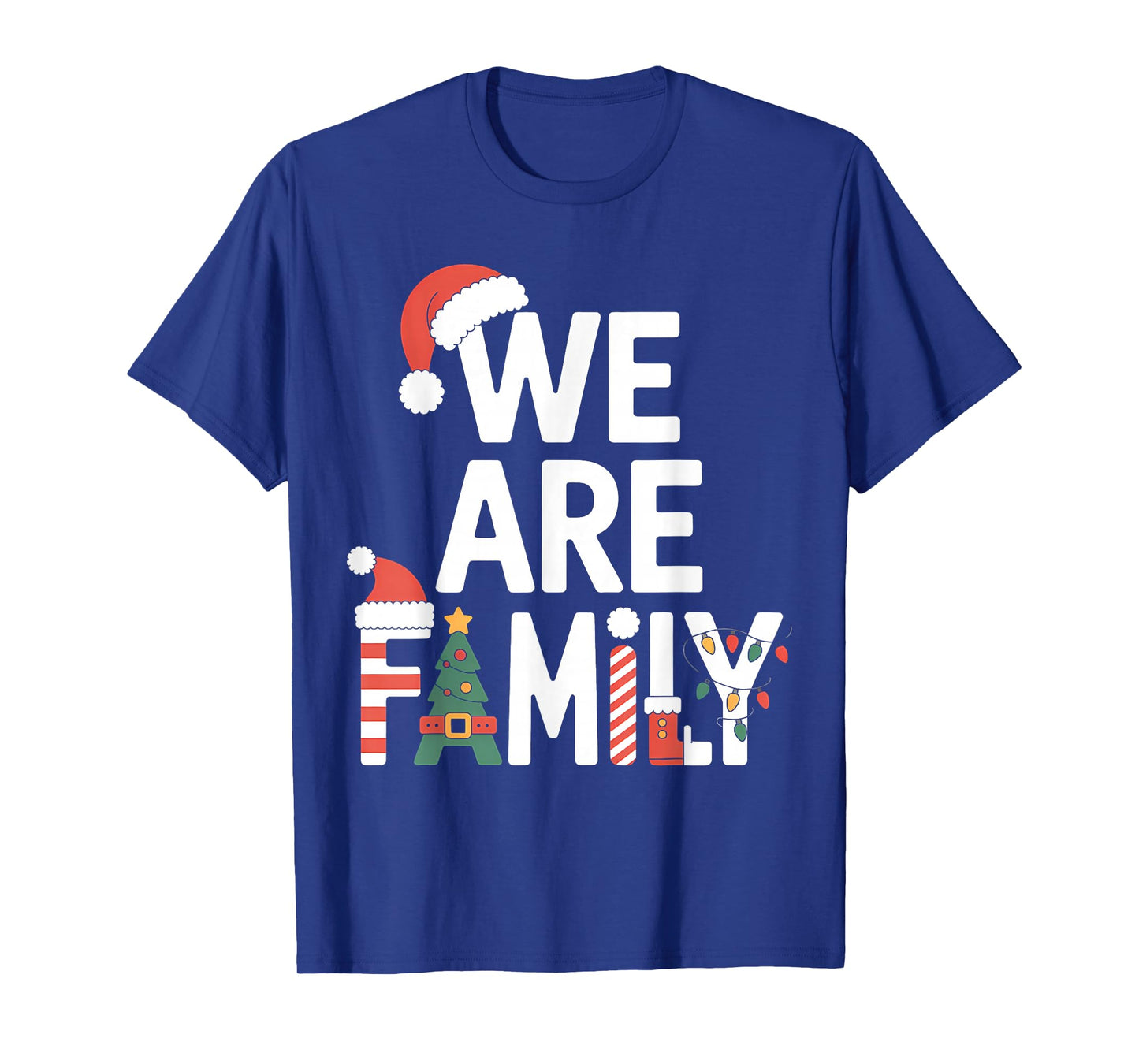 We are Family Christmas Pajamas Matching Xmas T-Shirt
