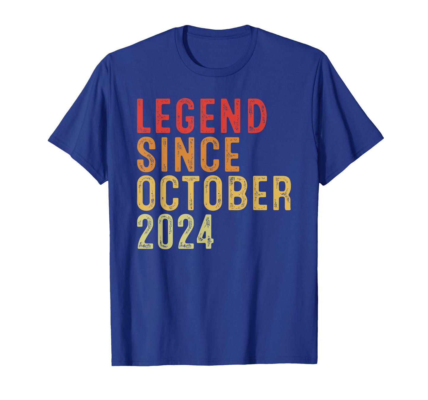 Legend Since October 2024 Vintage 2024 Birth Of Birthday T-Shirt