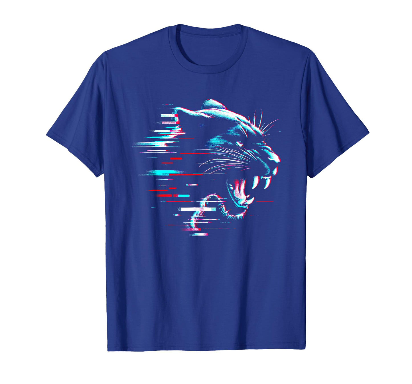 Black Panther Glitch - Vintage Panther Wild Animal Lover T-Shirt