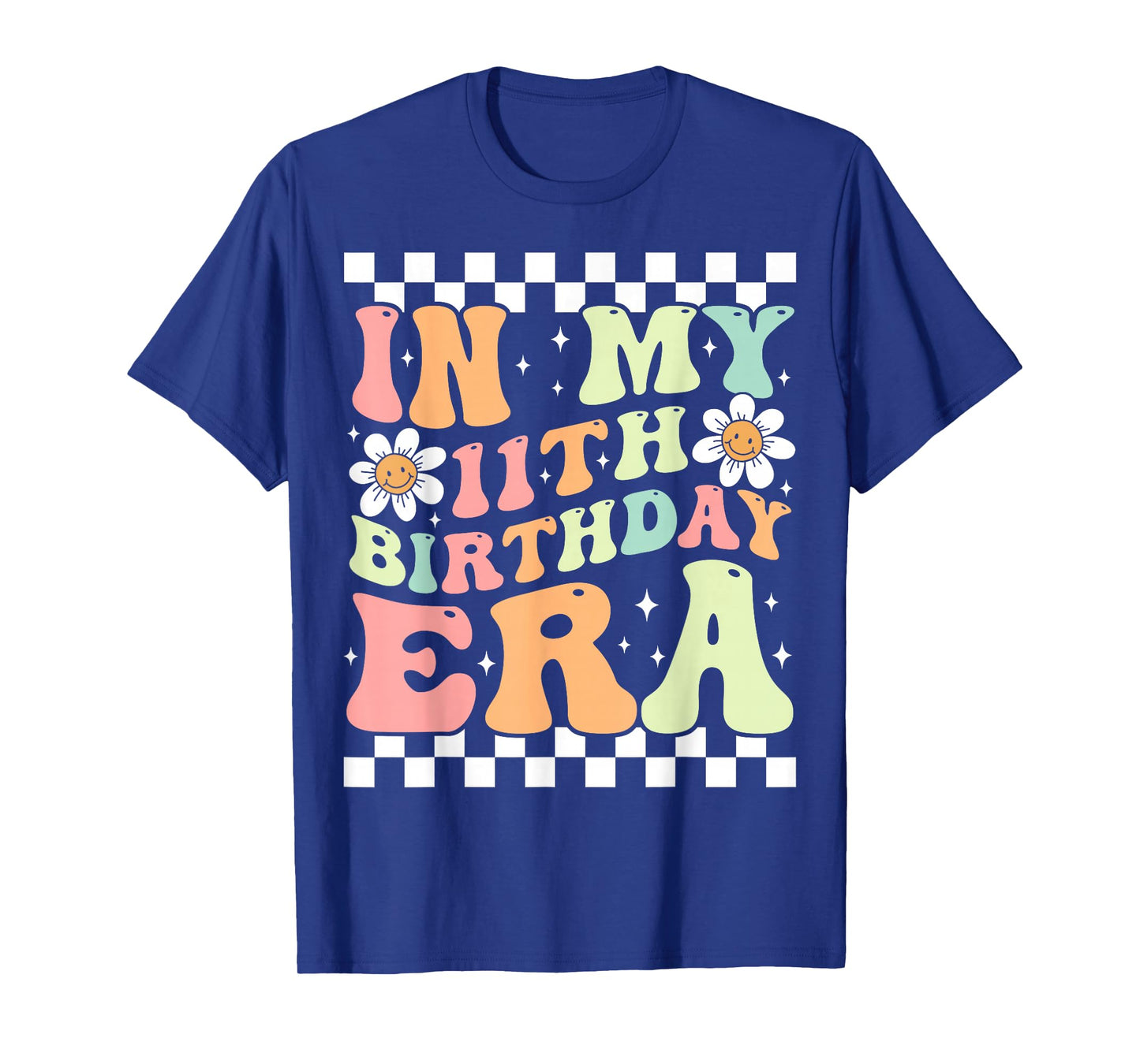 In My 11th Birthday Era Cute Groovy 11th Birthday Party T-Shirt