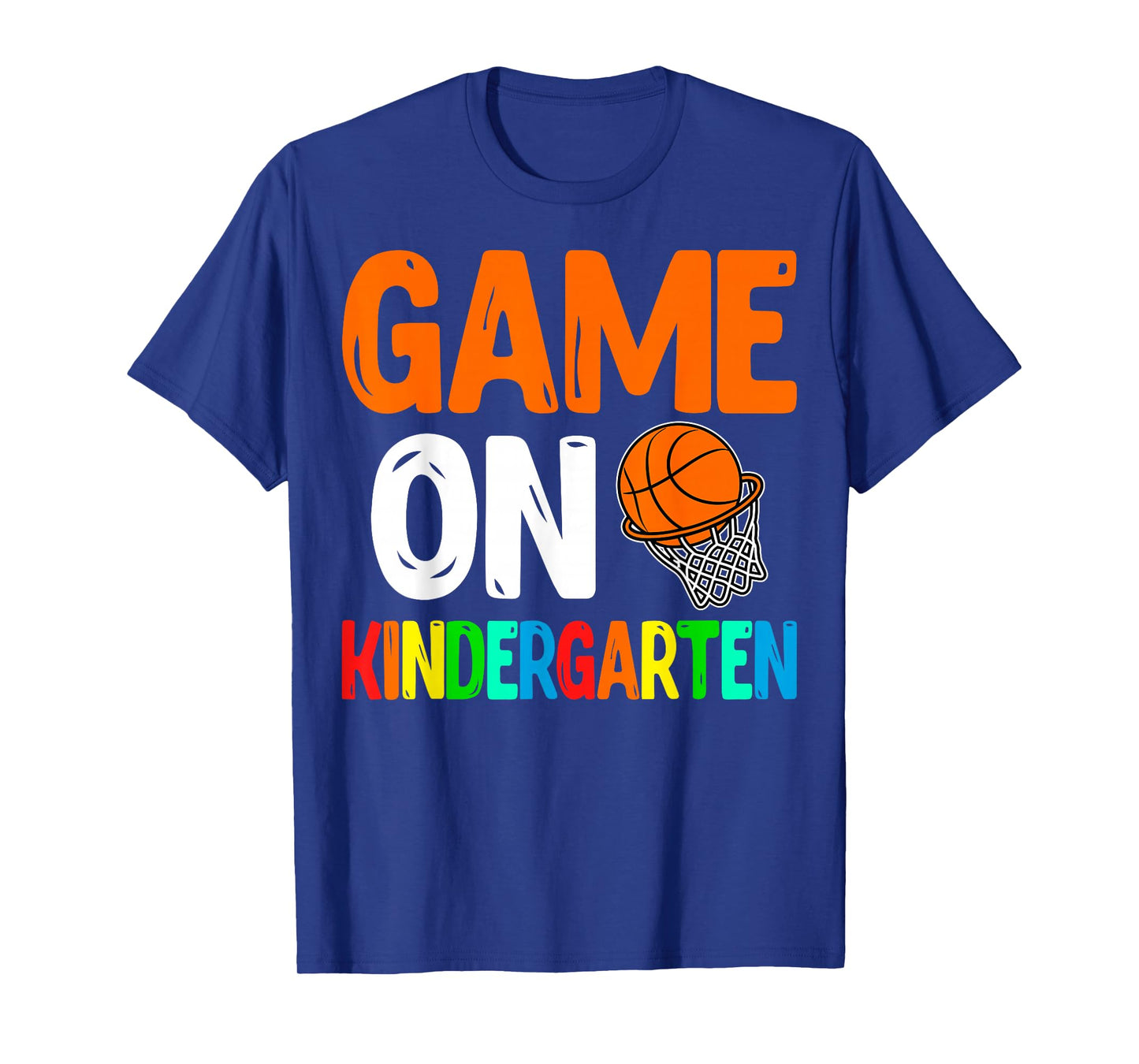 Game On Kindergarten Basketball 100th Day Of School T-Shirt