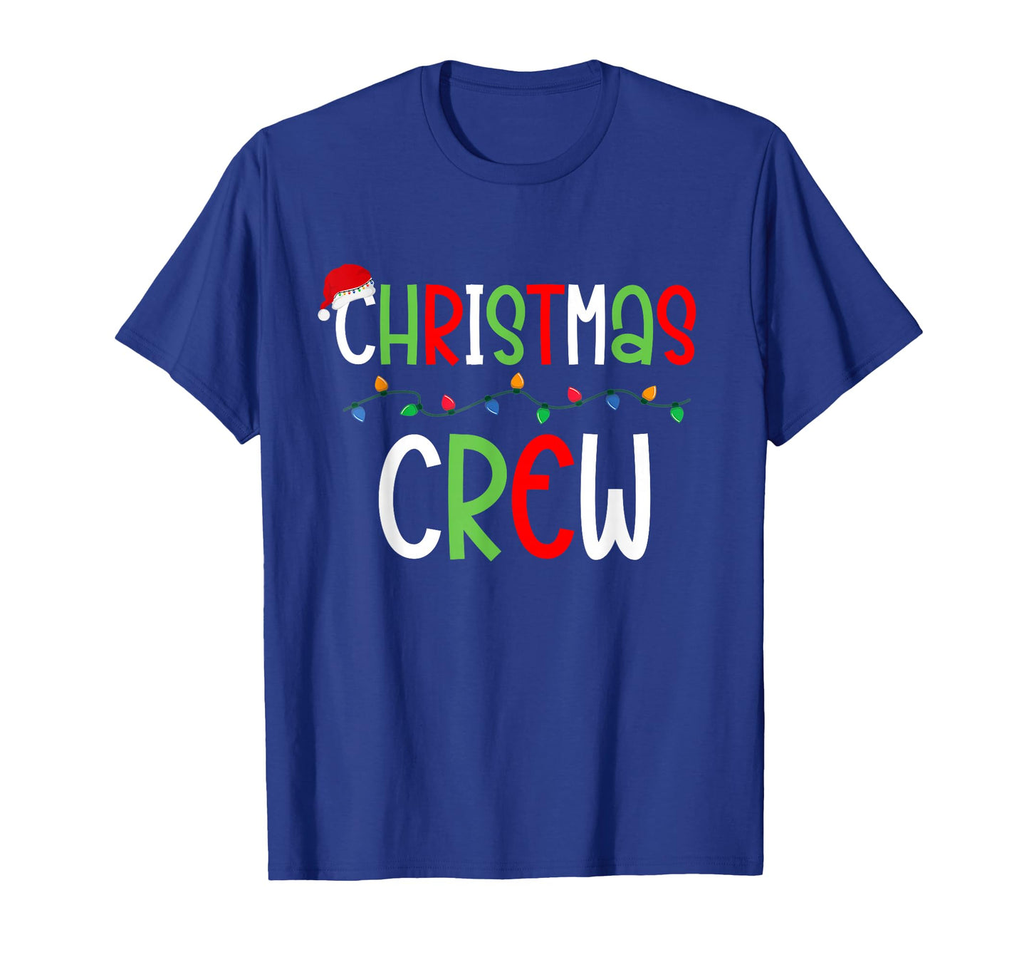 Christmas Crew Xmas Lights Matching Family Pajamas Holiday T-Shirt