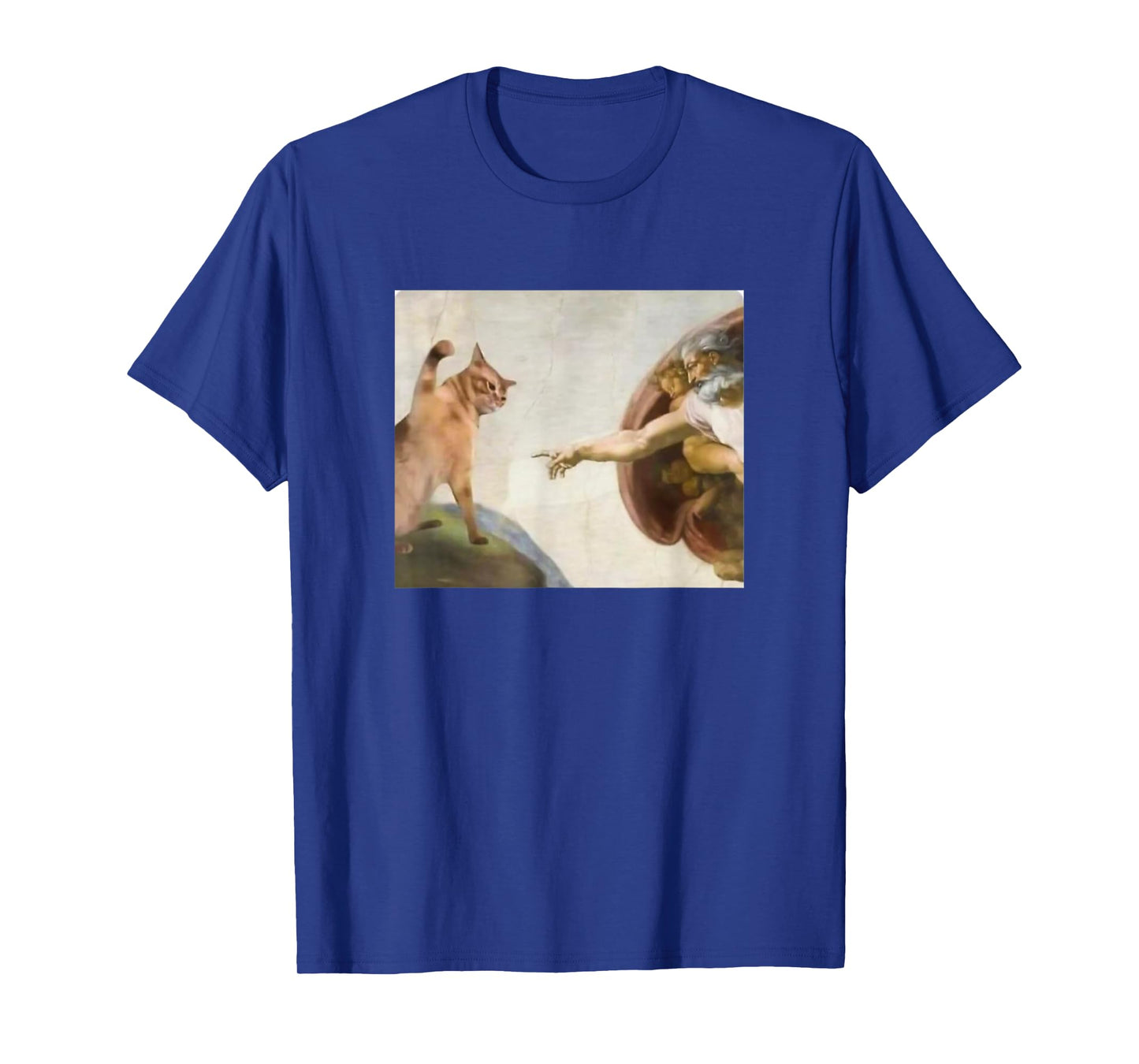 Funny Cat God Creation Of Cat Meme Jesus Christ Faith T-Shirt for Men Women