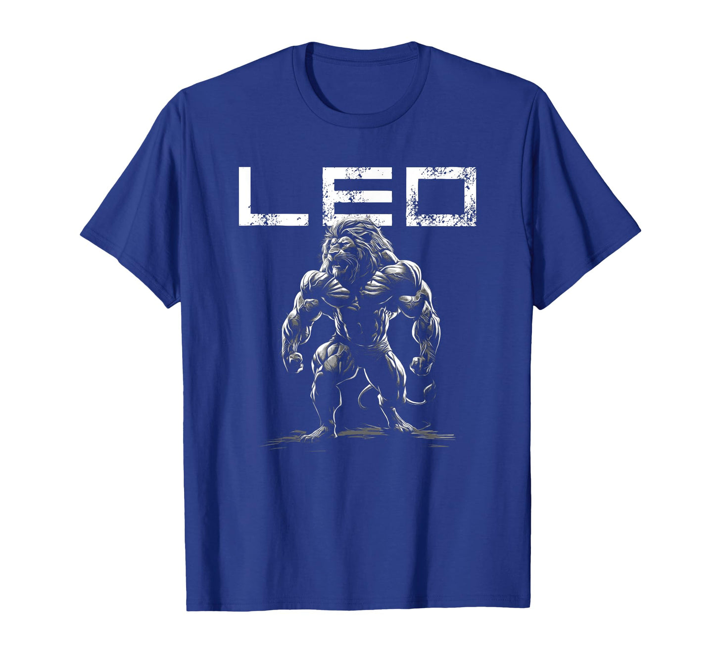 Lion With Muscles Leo Zodiac Workout Gym T-Shirt