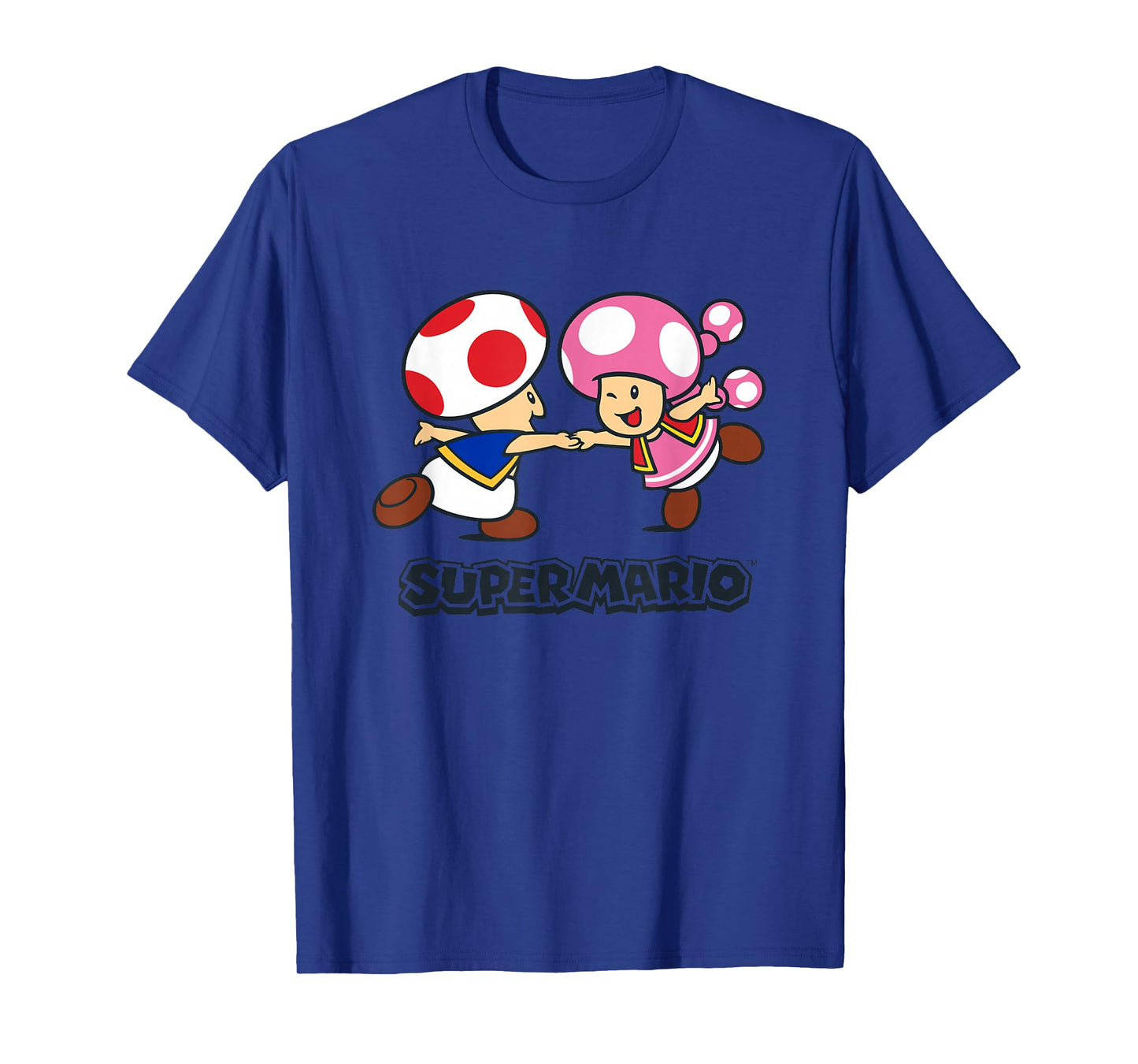 Super Mario Bros Happy Toads Classic Nintendo Duo T-Shirt