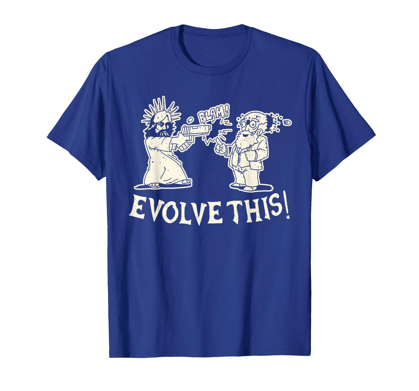 Vintage Evolve This Jesus And Darwin 3 T-Shirt