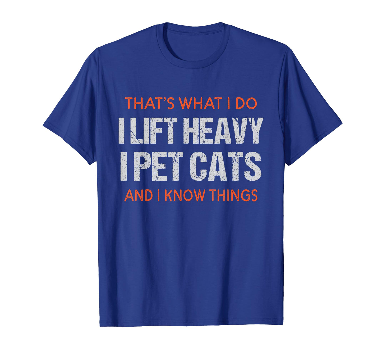 Funny Gym Workout Weightlifting Cat Animal Themed Saying T-Shirt