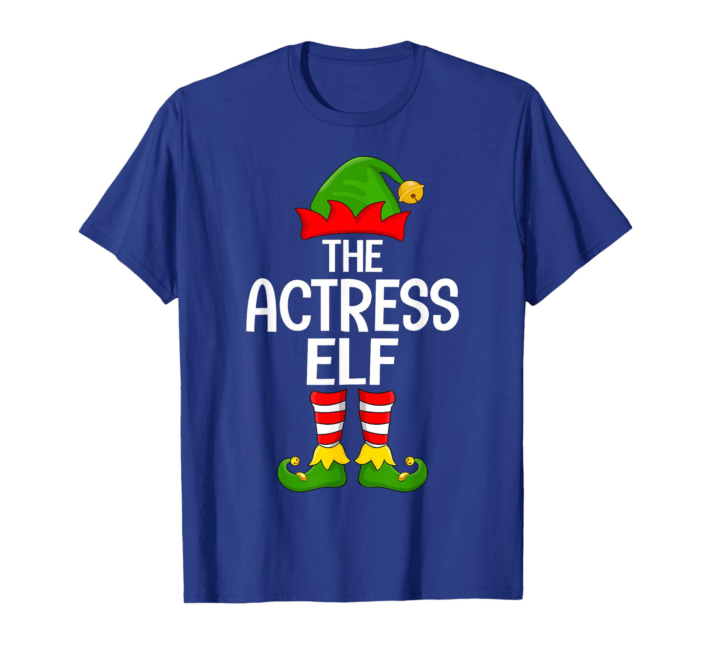 Actress Elf Xmas Matching Family Elf Squad Christmas T-Shirt