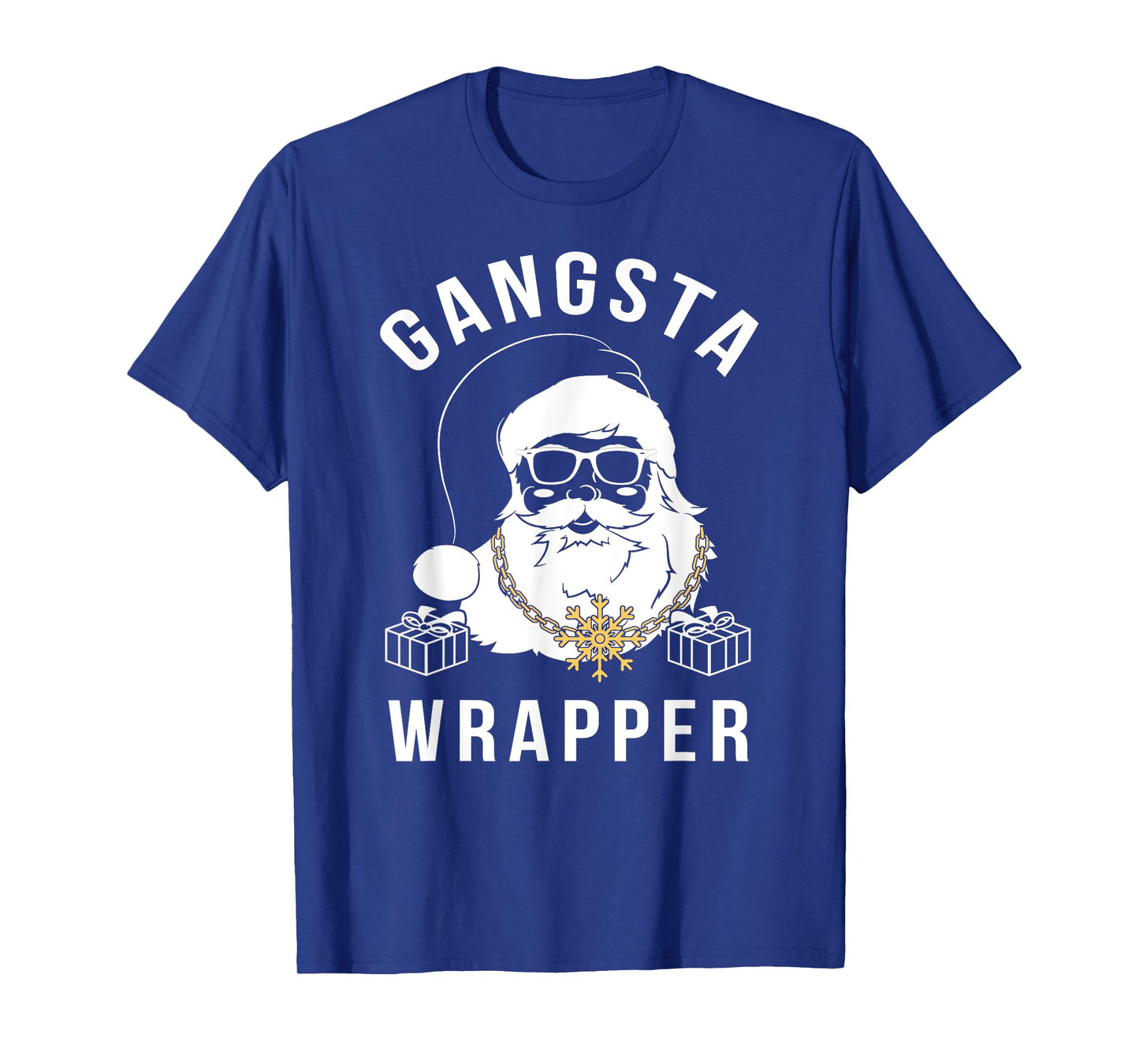 Gangsta Wrapper Gangster Santa Funny Christmas T-Shirt