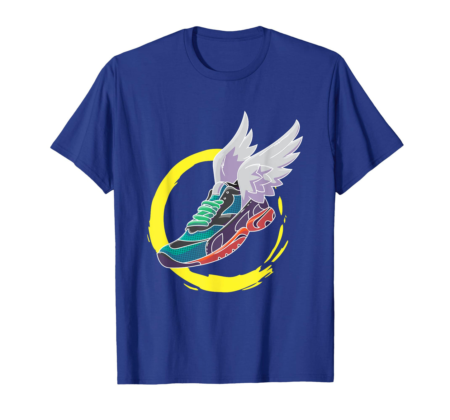 Winged Sneaker Running Shoe Track and Field T-Shirt