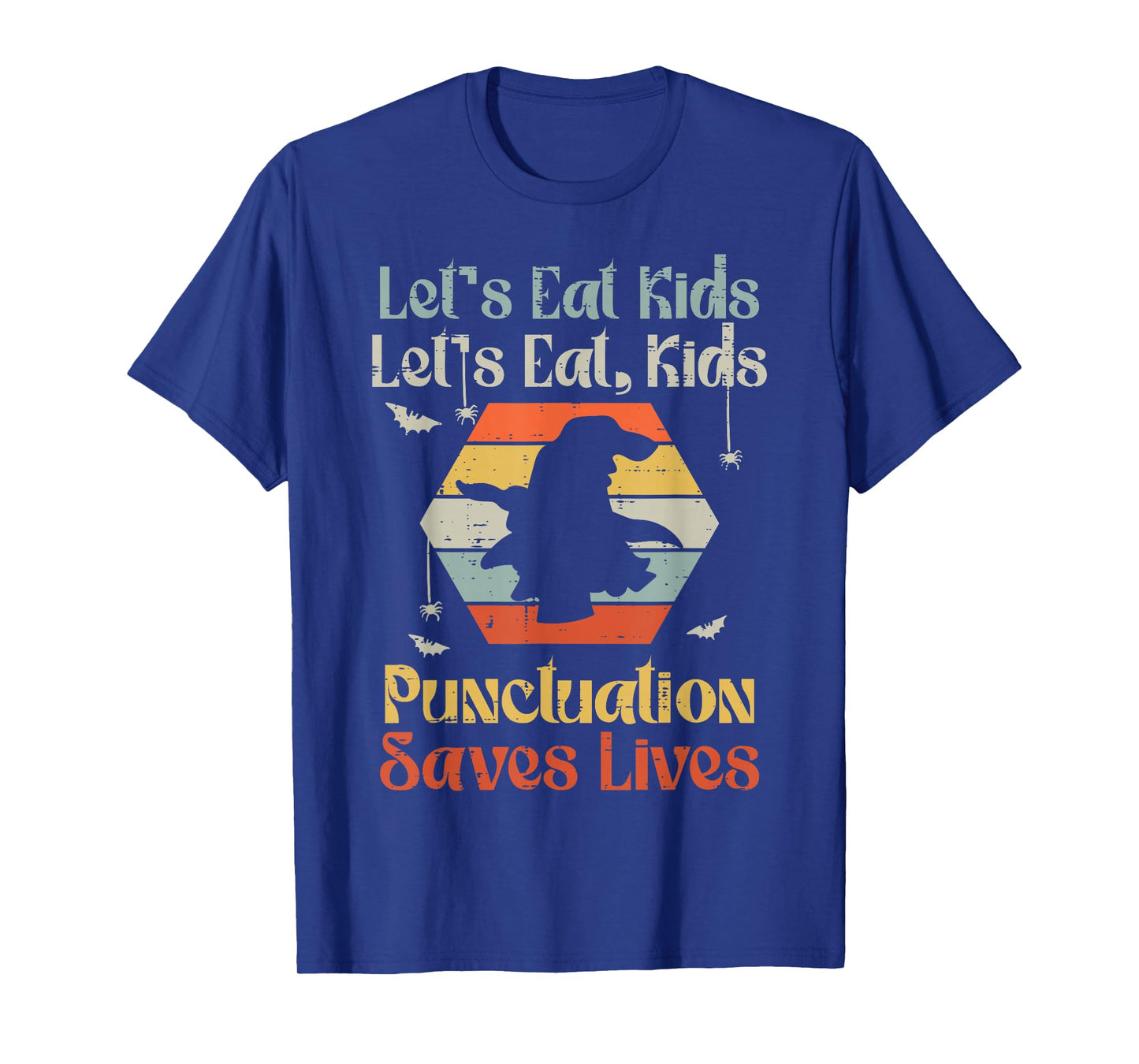 Halloween Lets Eat Kids Funny English Teacher Costume Women T-Shirt