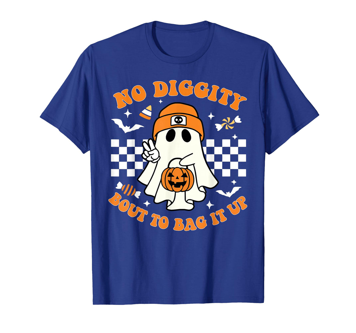 No Diggity Bout to Bag It Up - Ghost Halloween T-Shirt