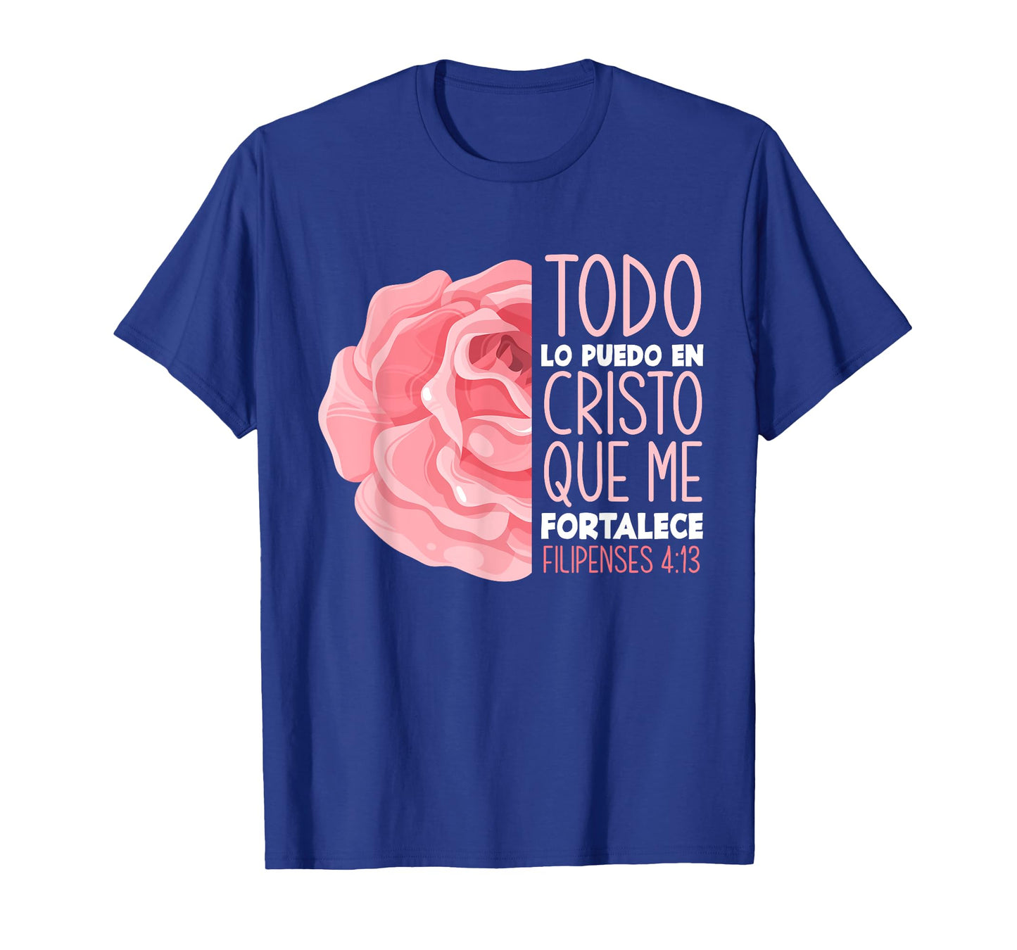 Spanish Bible Verse Filipenses 4:13 Christian T-Shirt