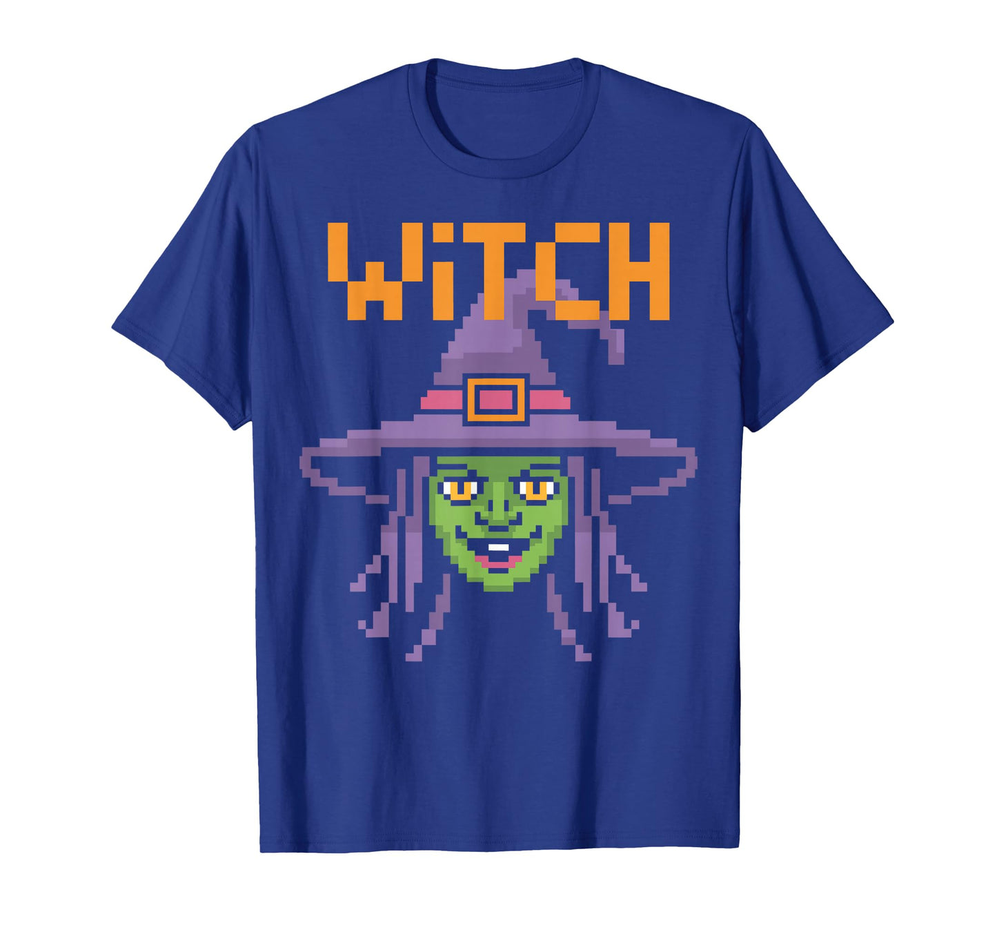 Witch – Retro Halloween Pixel Arcade Style T-Shirt