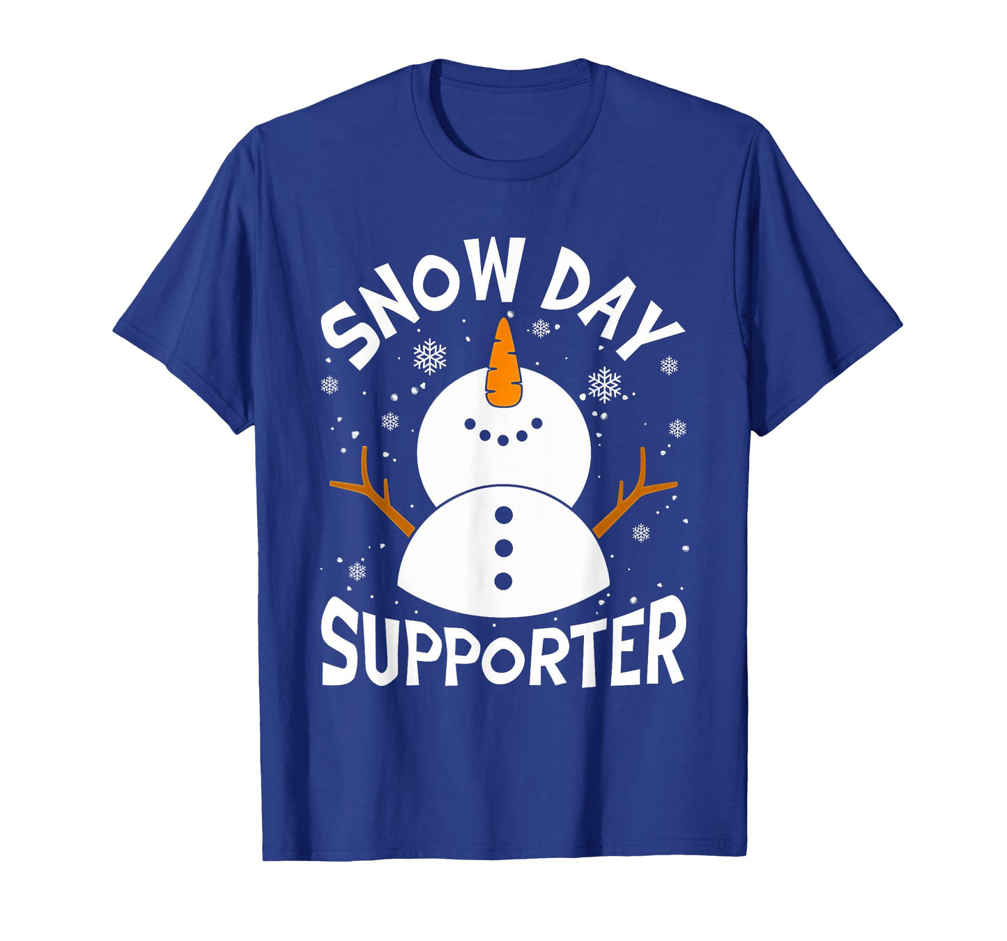Snow Day Supporter Snowflake Funny Teacher Christmas Pajamas T-Shirt
