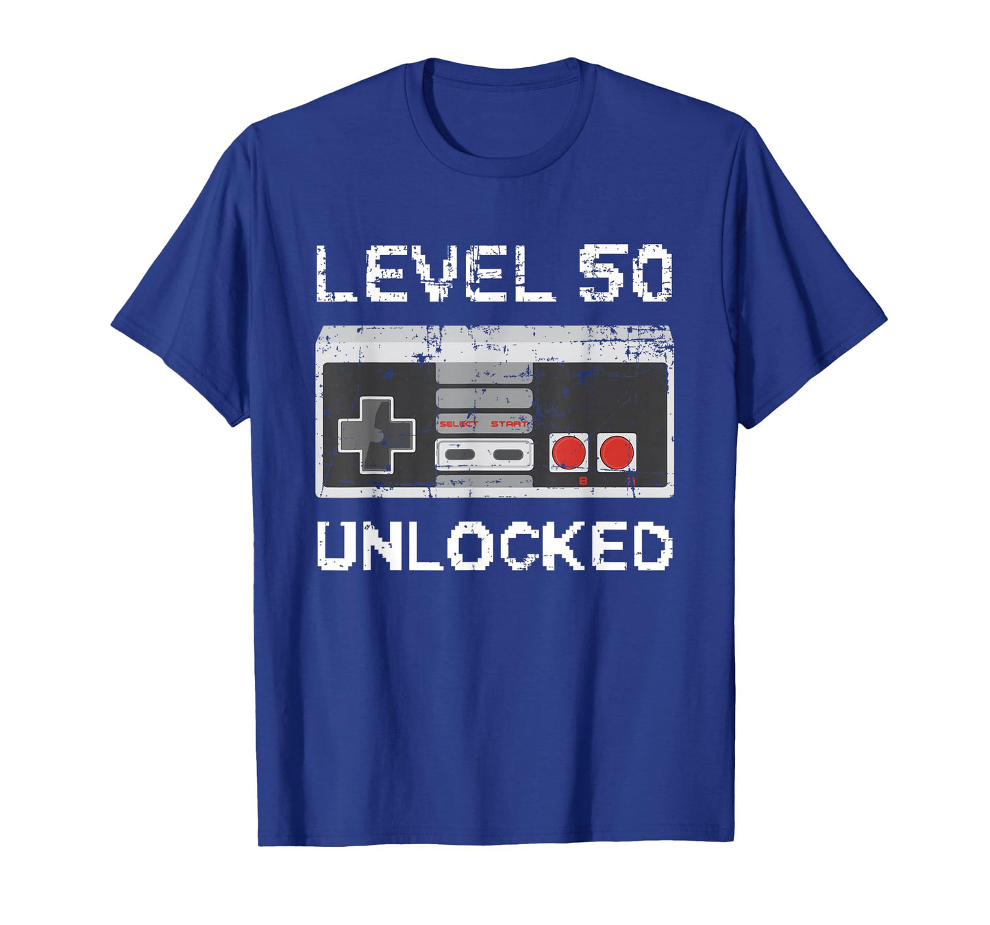 Level 50 Unlocked 50th Birthday Tee 50 Years Old T-Shirt