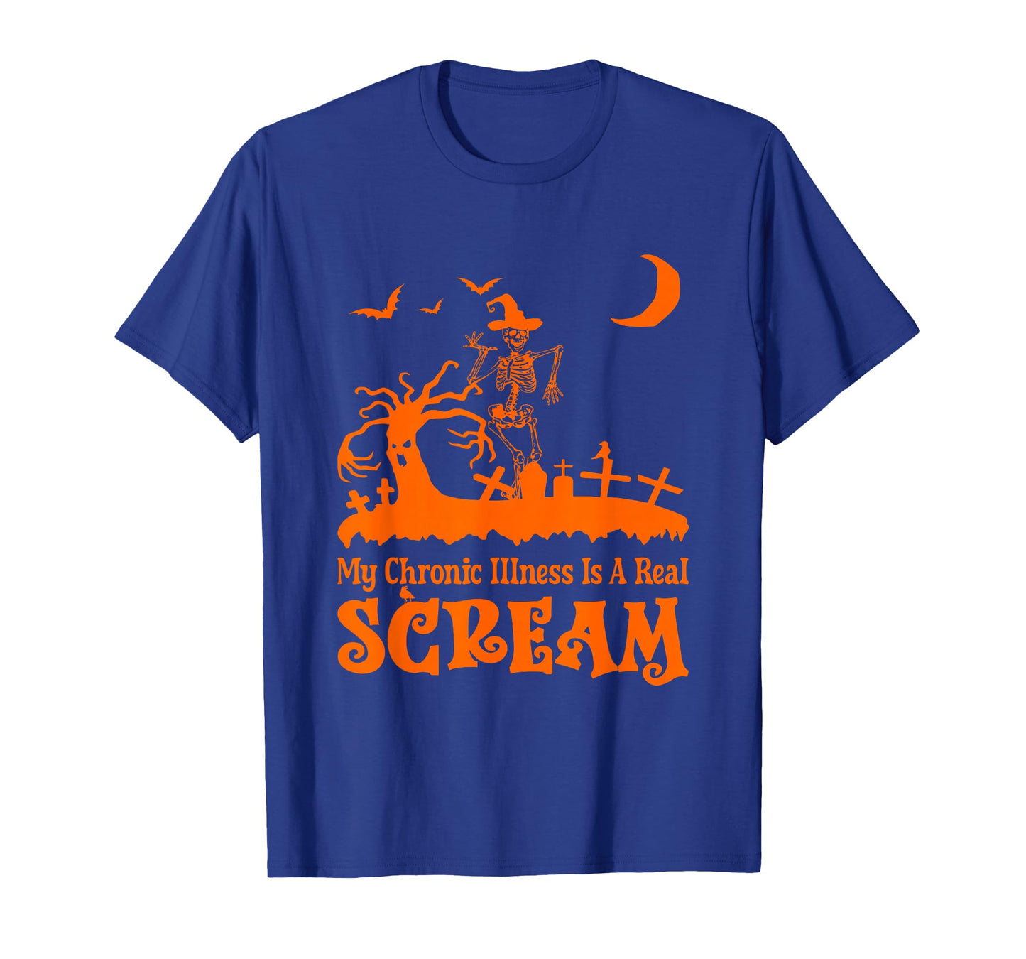 Spoonie Halloween Vibes - Chronic Illness is a Real Scream T-Shirt