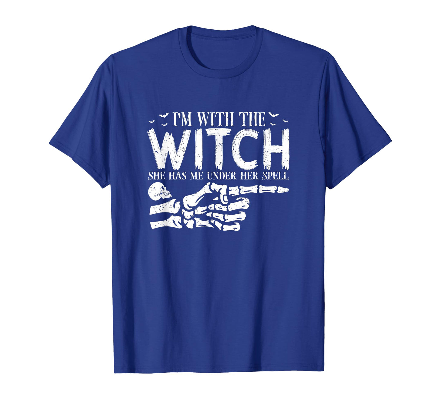 I'm with The Witch Funny Halloween Couple Costume Party T-Shirt