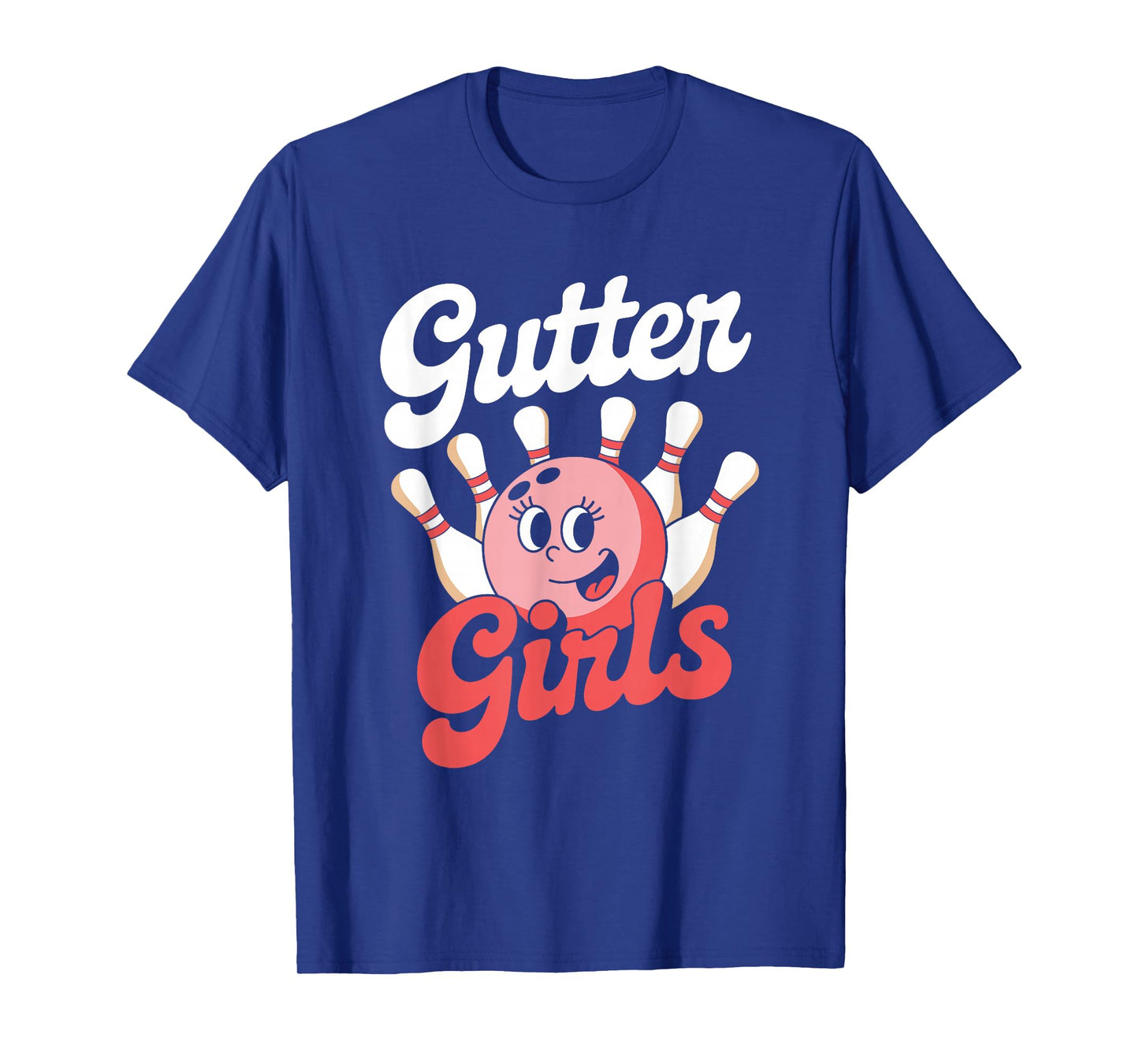 Cute Retro Gutter Girls Bowling T-Shirt